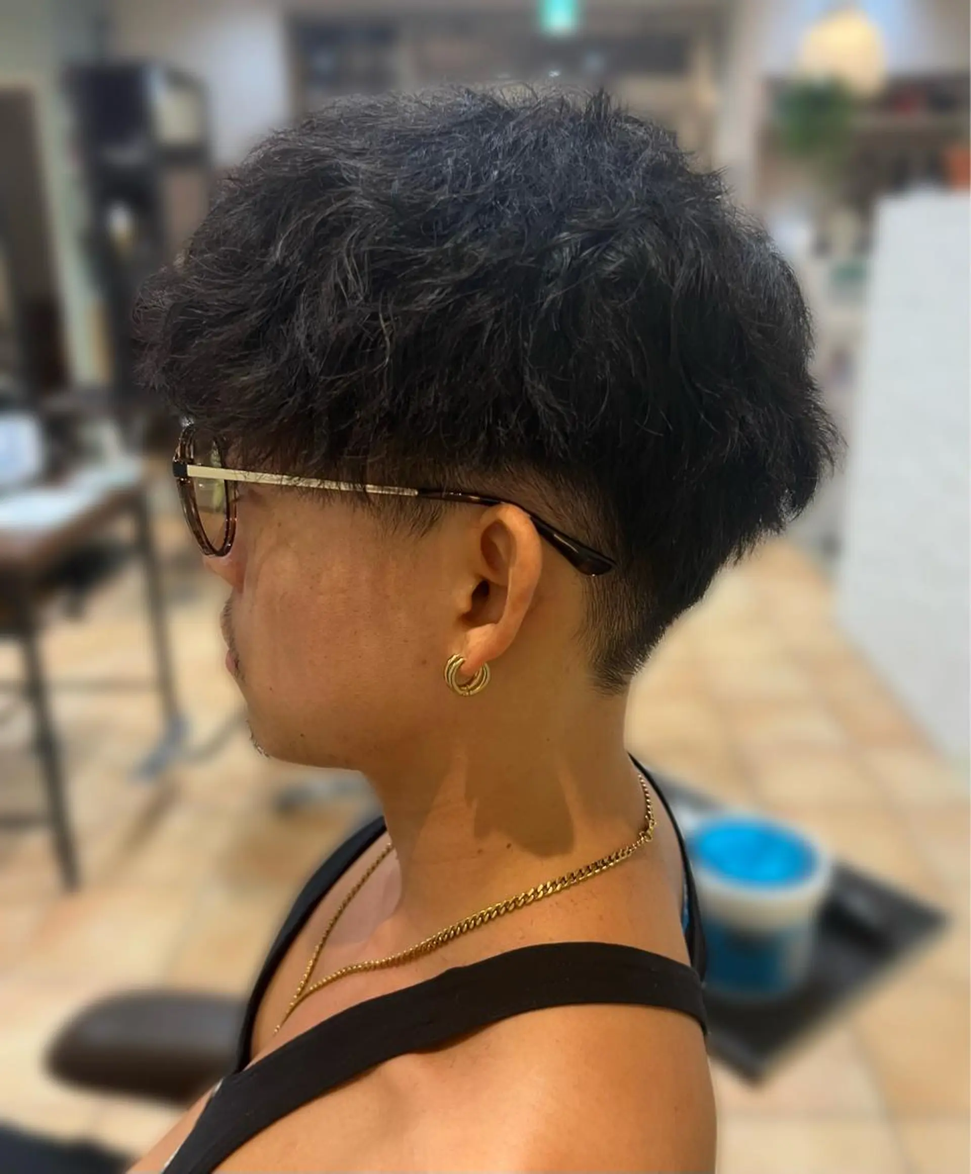 パーマ メンズ 石原 姫菜のヘアスタイル