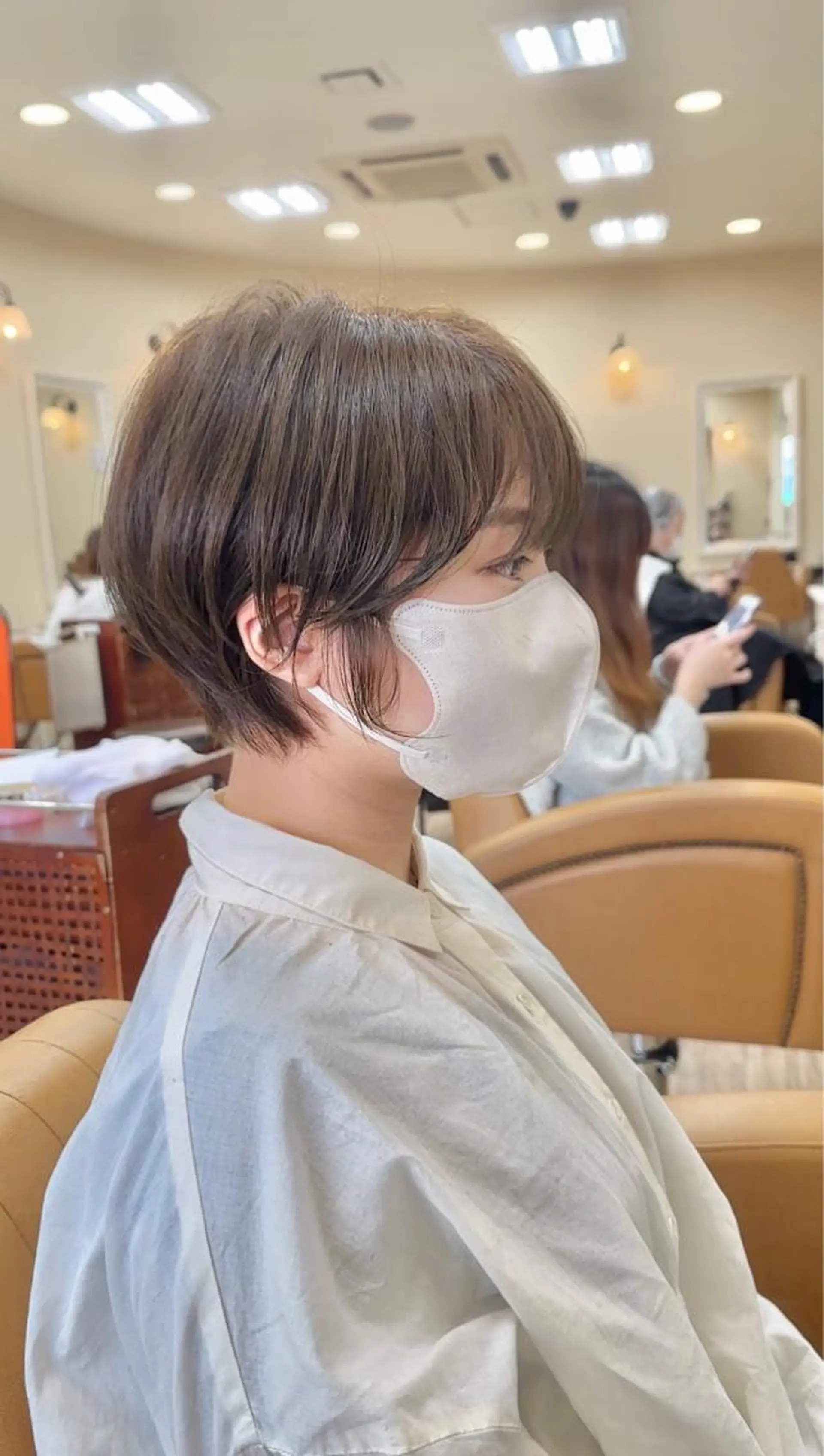 ショート カラー パーマ ブリーチ ケアブリーチ ダブルカラー ハイライトカラー ハイライト カット トリートメント Gain KAKKY 千種/池下駅3分のヘアスタイル