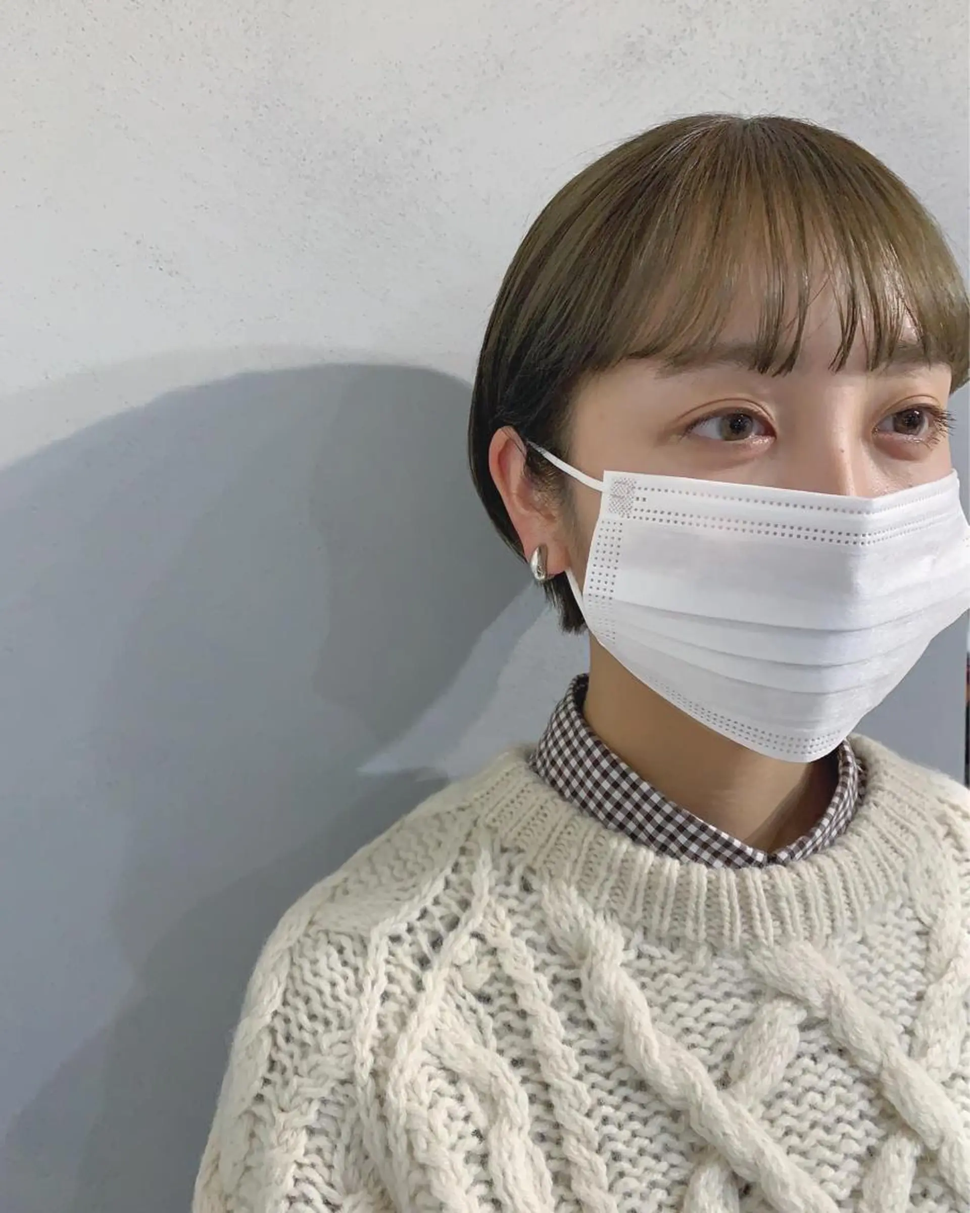 ショート カラー ボブパーマコテ巻き風 パーマNo1深江秀平のヘアスタイル