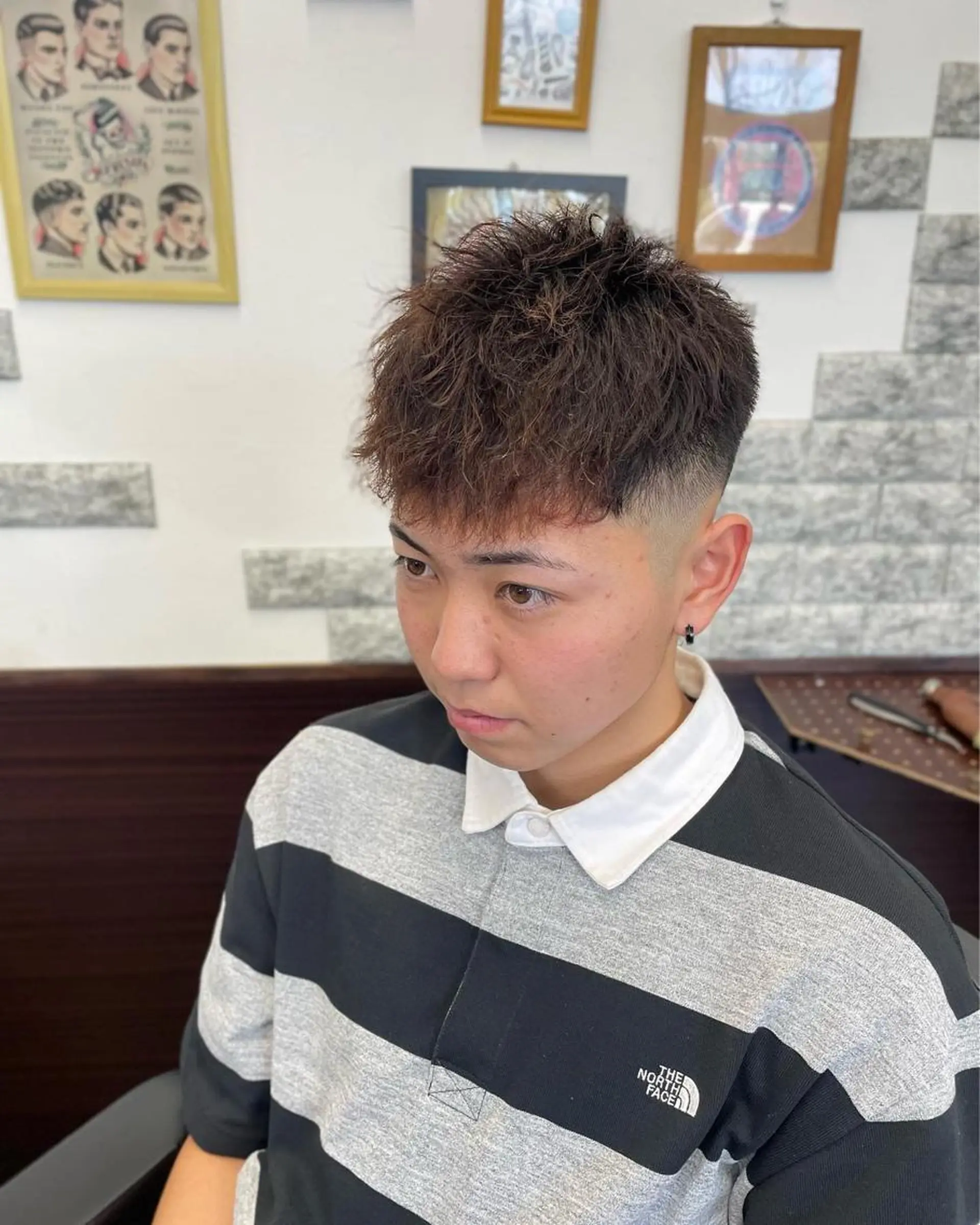 ショート パーマ メンズ メンズパーマ メンズツイストパーマ ツイストパーマ Cam's豊見城店所属・無料‼︎メンズ限定 URASAKIのヘアスタイル