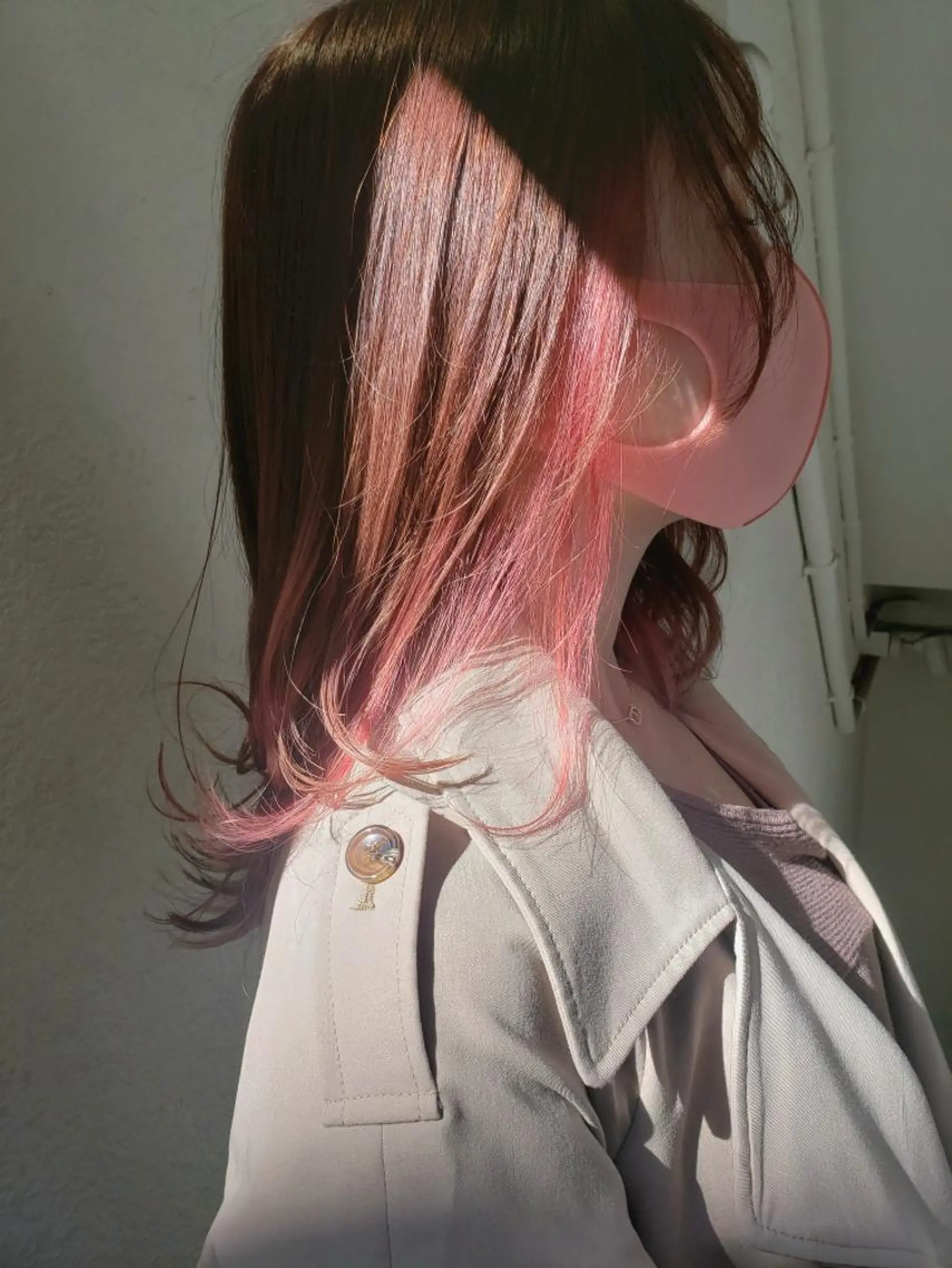 セミロング ヘアカラー トリートメント 🇰🇷透明感×ハイ トーン🌟tomoのヘアスタイル