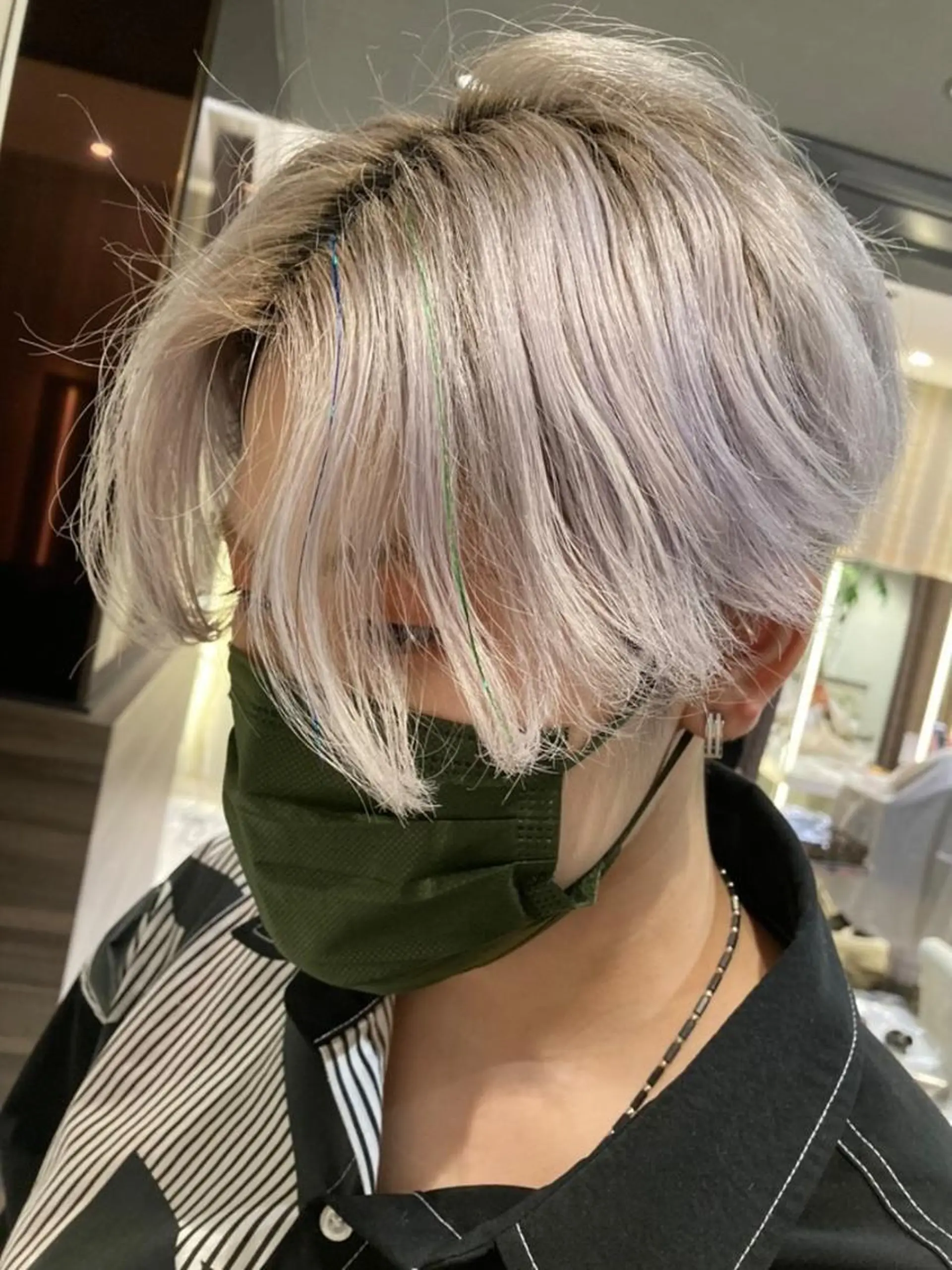 ショート エクステ 韓国風ヘア 🐺ウルフ× ハイトーン🐺MOEのヘアスタイル