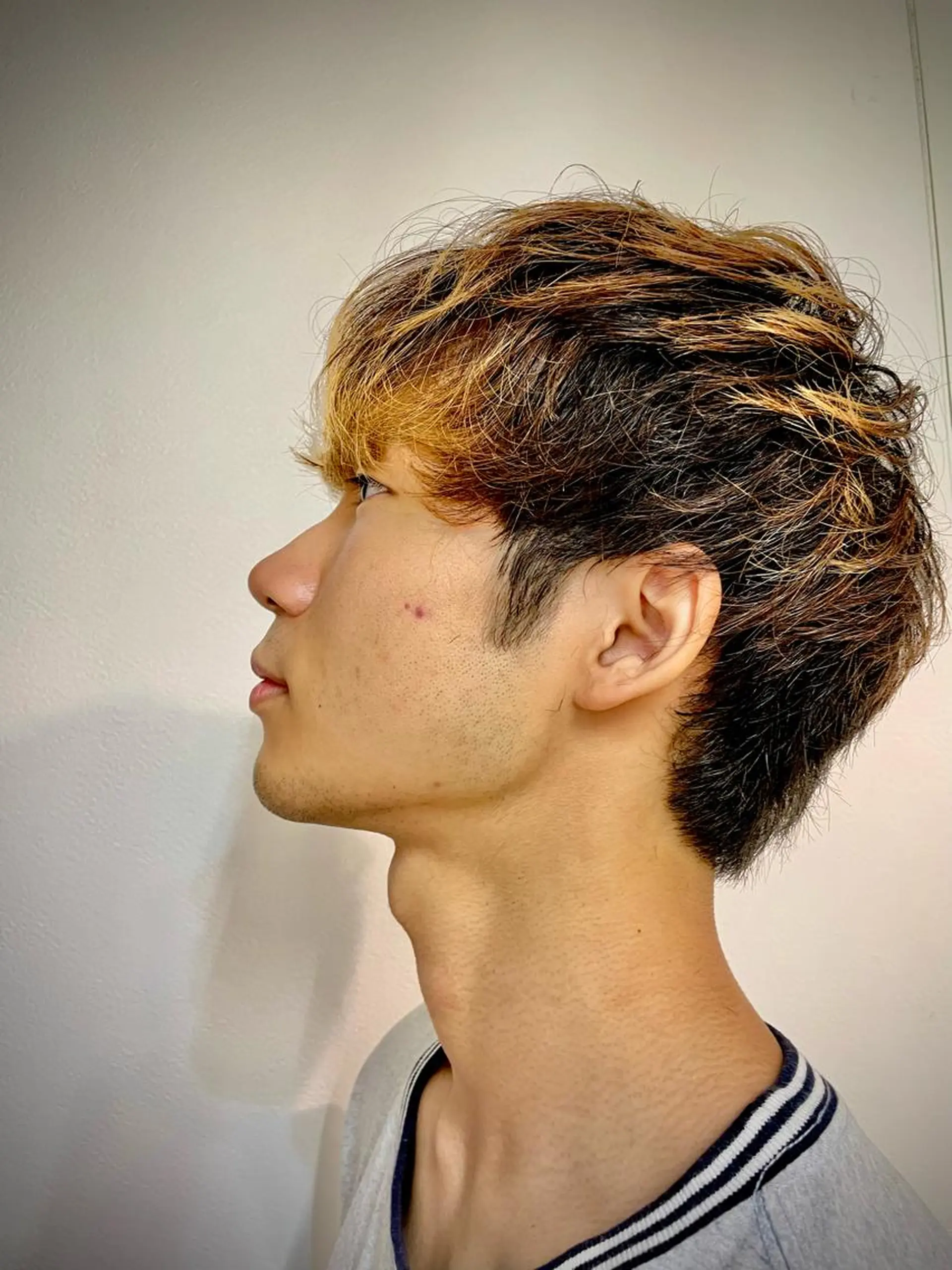 ミディアム ヘアアレンジ メンズ マッシュ 髪や目黒店所属・Kamiya's TOKYO 安孫子のヘアスタイル