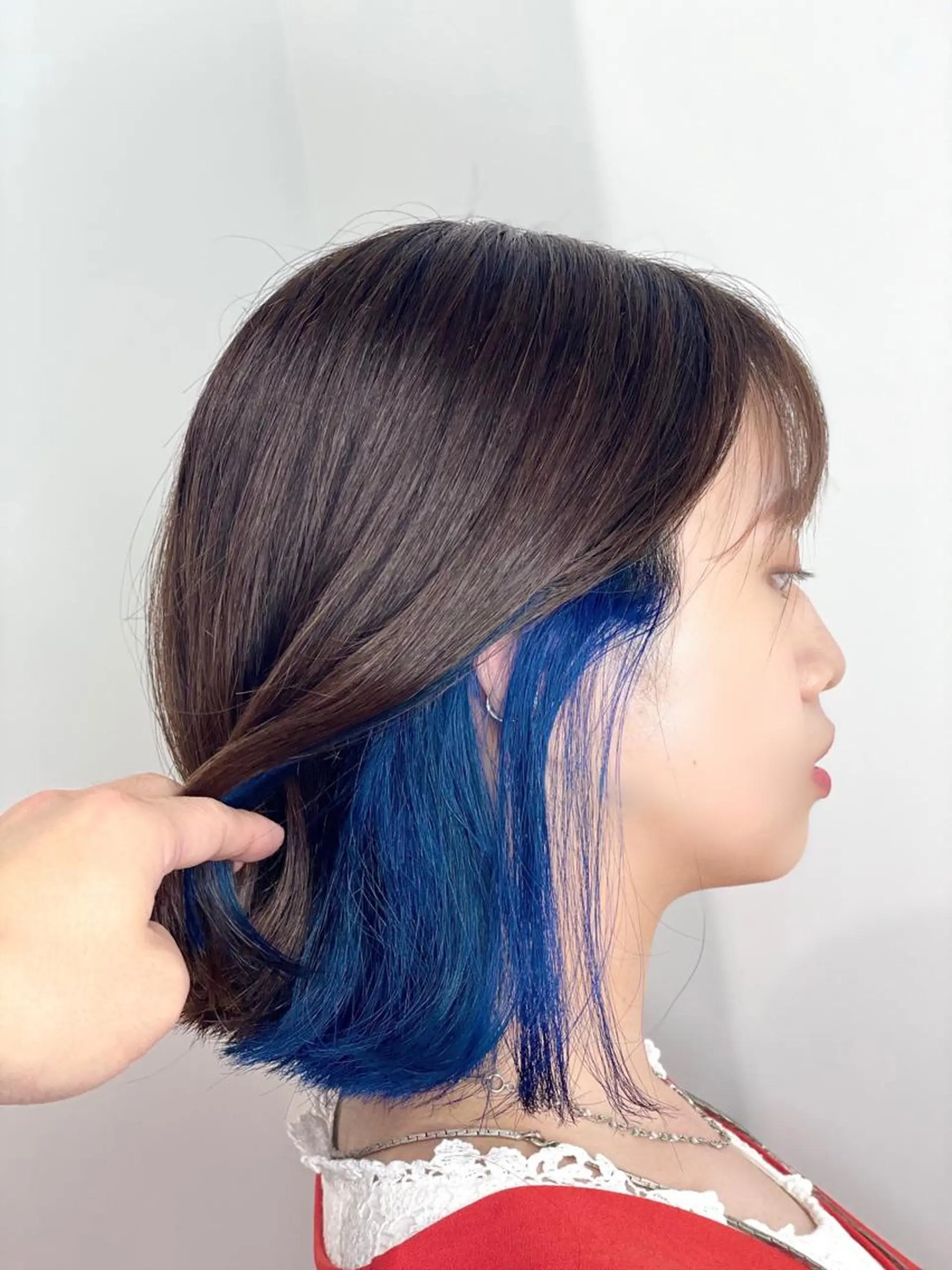 セミロング カラー ヘアアレンジ ⭐️柏木皇気ブリーチ ムラ修正/他店直しのヘアスタイル