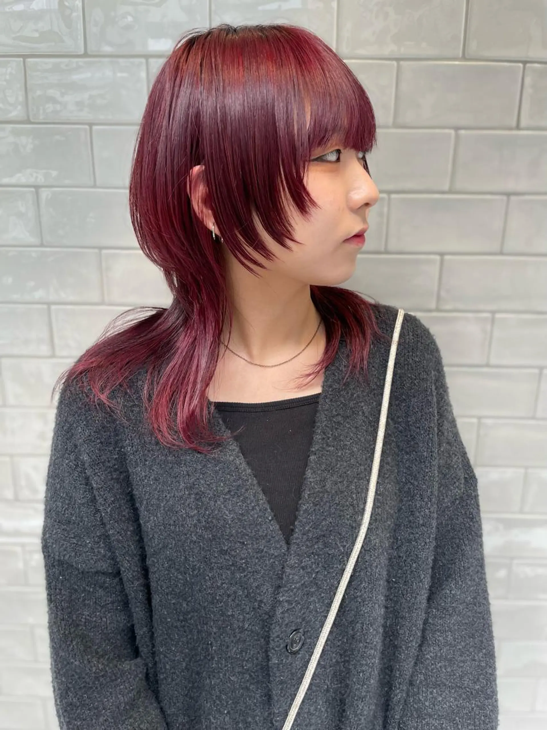 ミディアム カラー カット ヘアカラー トリートメント SALOWIN所属・ブリーチ✨ ボブ✨レイヤーのヘアスタイル