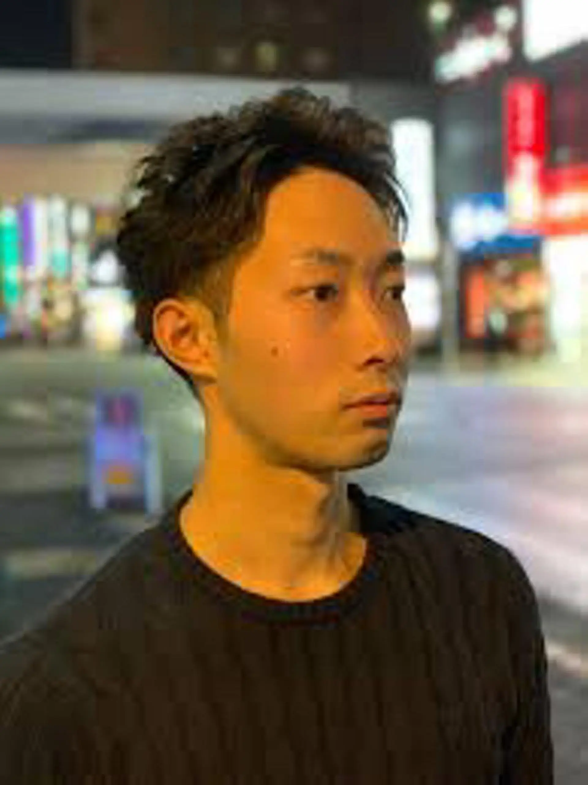 セミロング 渡部 龍之介のヘアスタイル