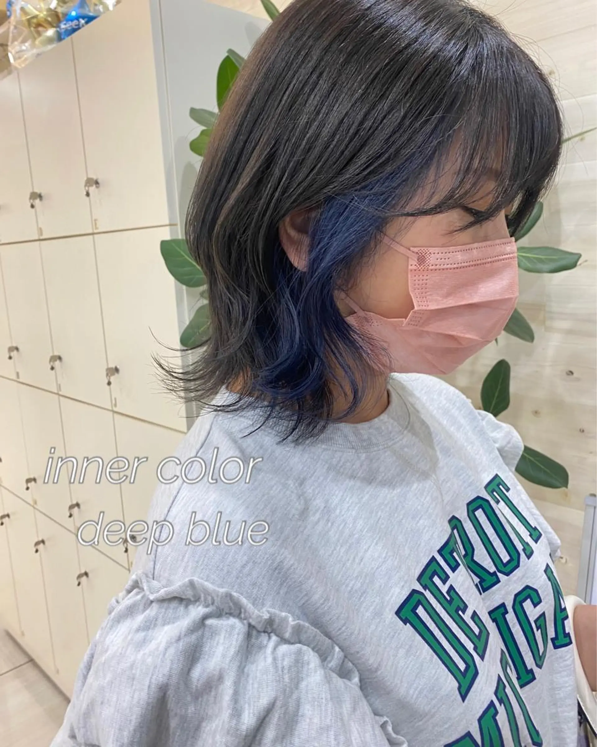 ショート カラー ブルーカラー 韓国ヘア／艶カラー minamiのヘアスタイル