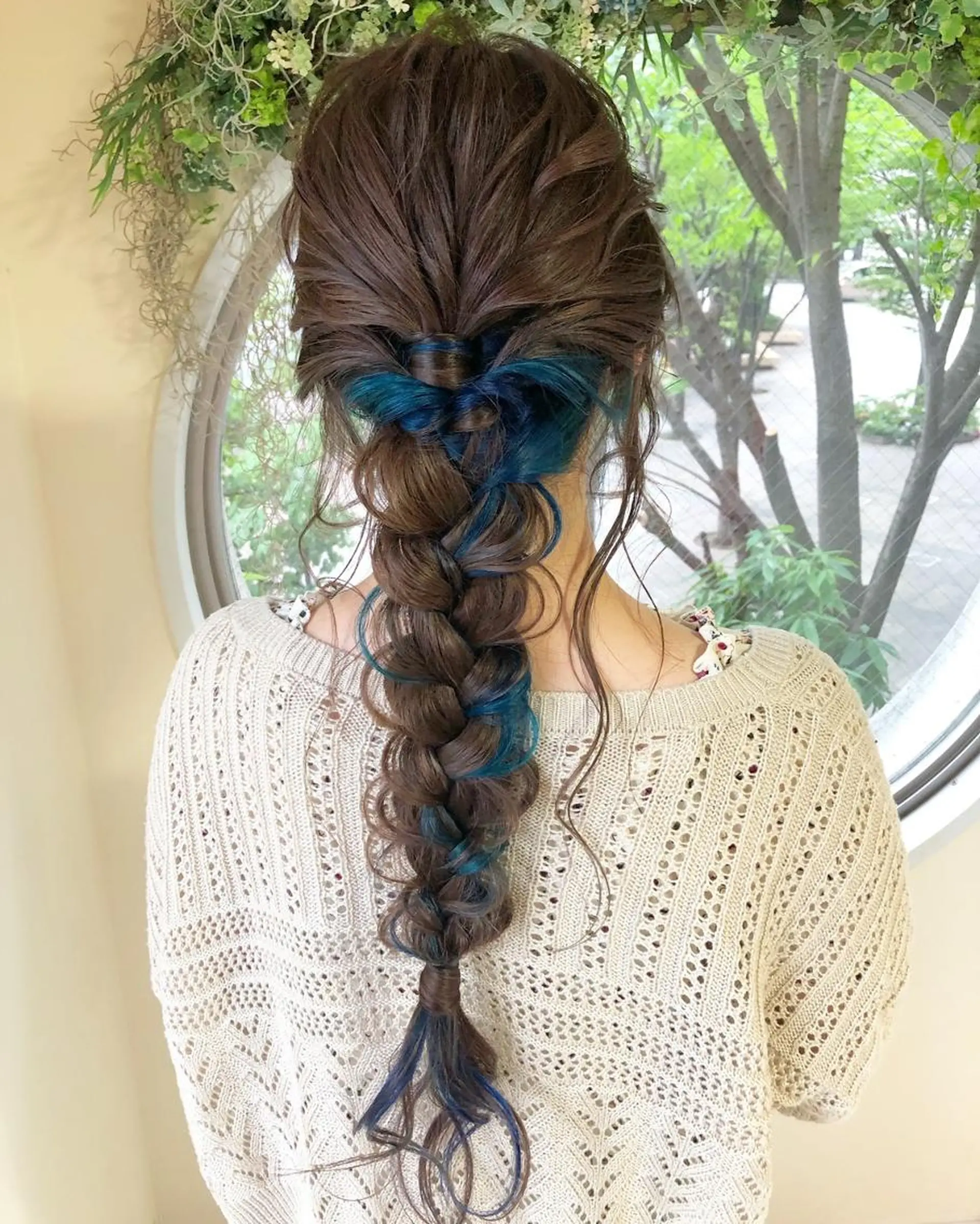 ロング カラー 上霜 菜月のヘアスタイル