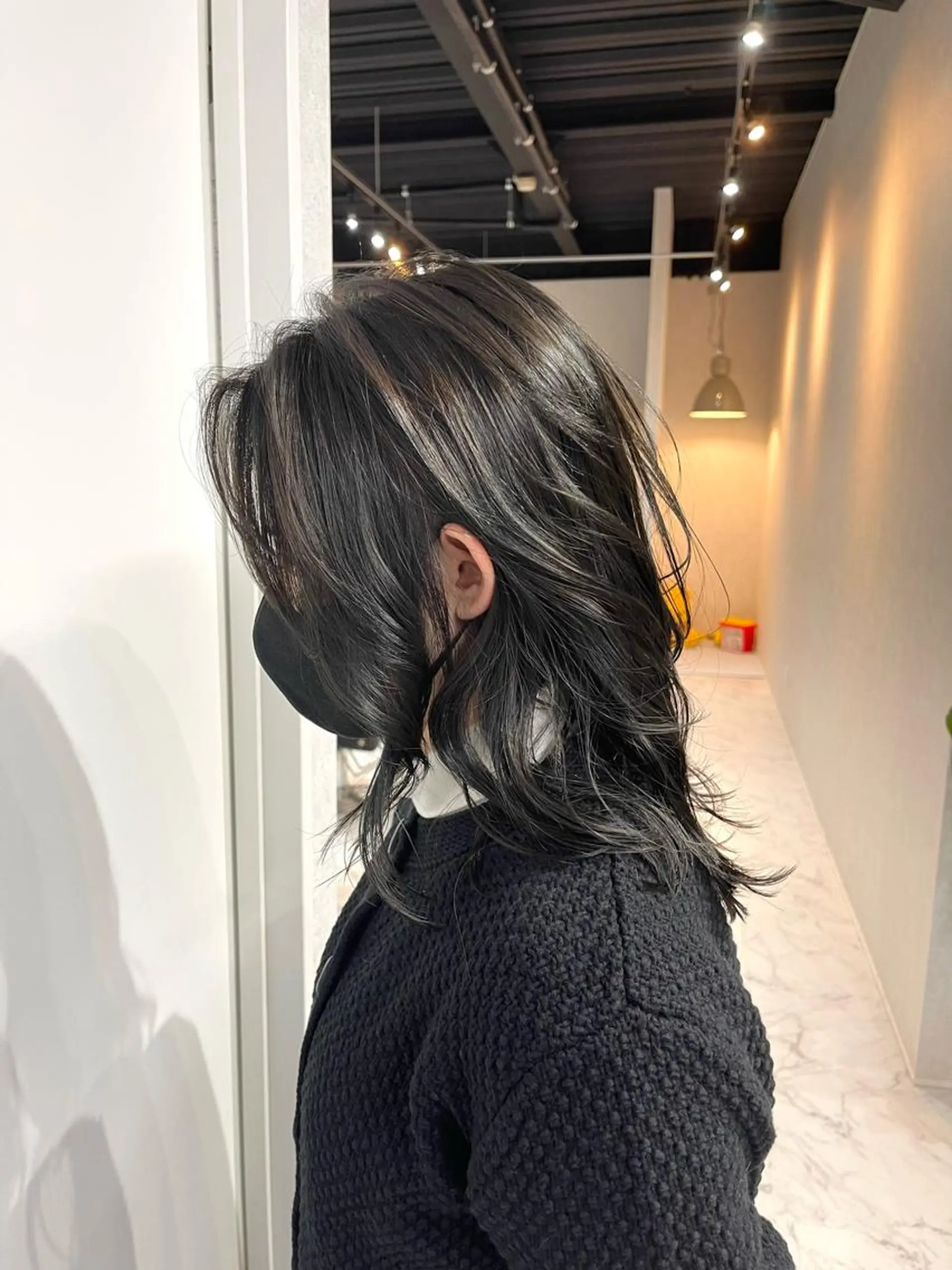 ミディアム ヘアアレンジ 外国人風カラー ハイライト レイヤーカット カット ヘアカラー トリートメント アンドウ ユウ/ レイヤーカット/韓国のヘアスタイル