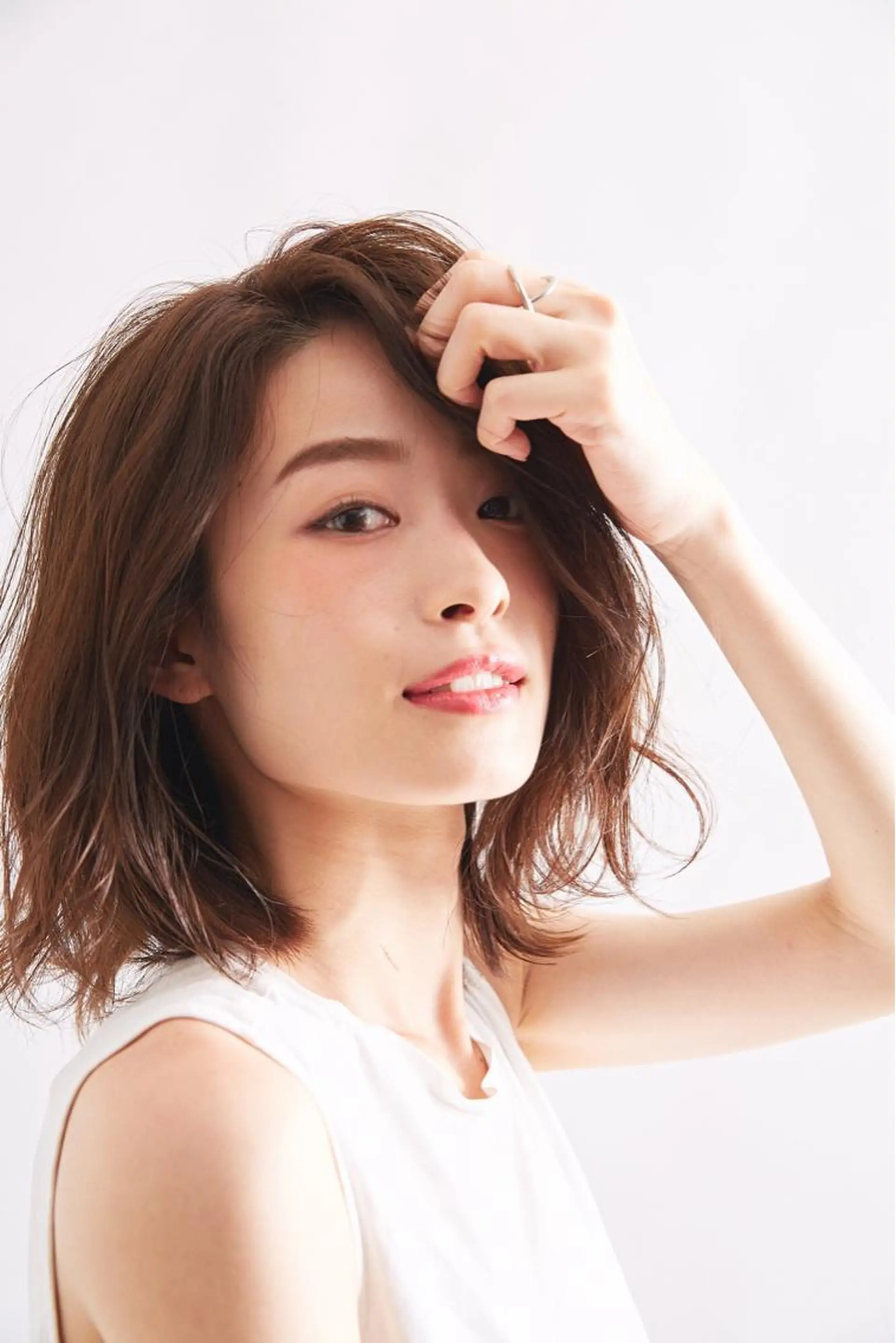 ミディアム カラー パーマ ヘアアレンジ メンズ キッズ ネイル マツエク・マツパ アティリー 西梅田のヘアスタイル