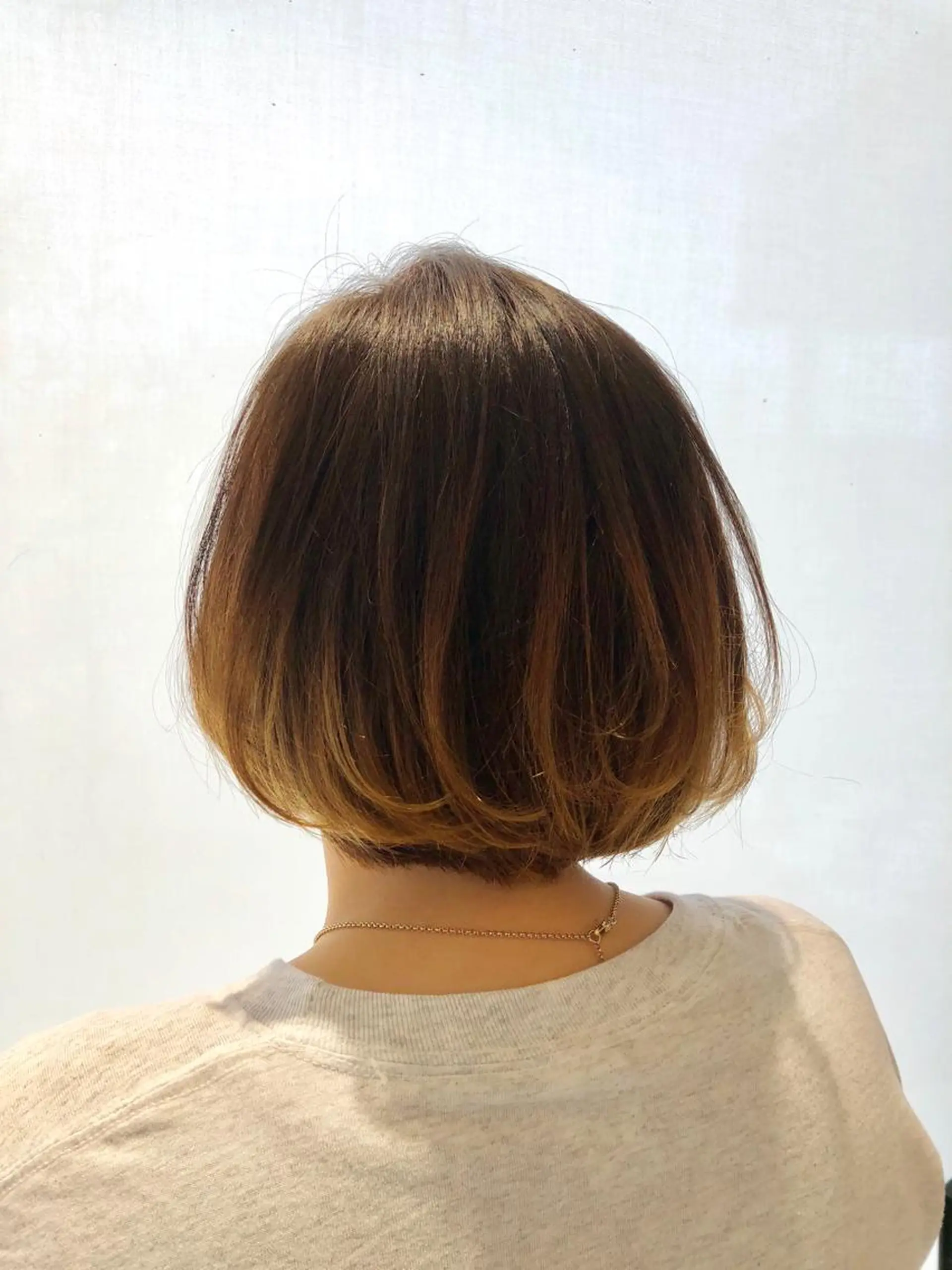 ショート カラー バレイヤージュ レイヤーカット アンドウ ユウ/ レイヤーカット/韓国のヘアスタイル