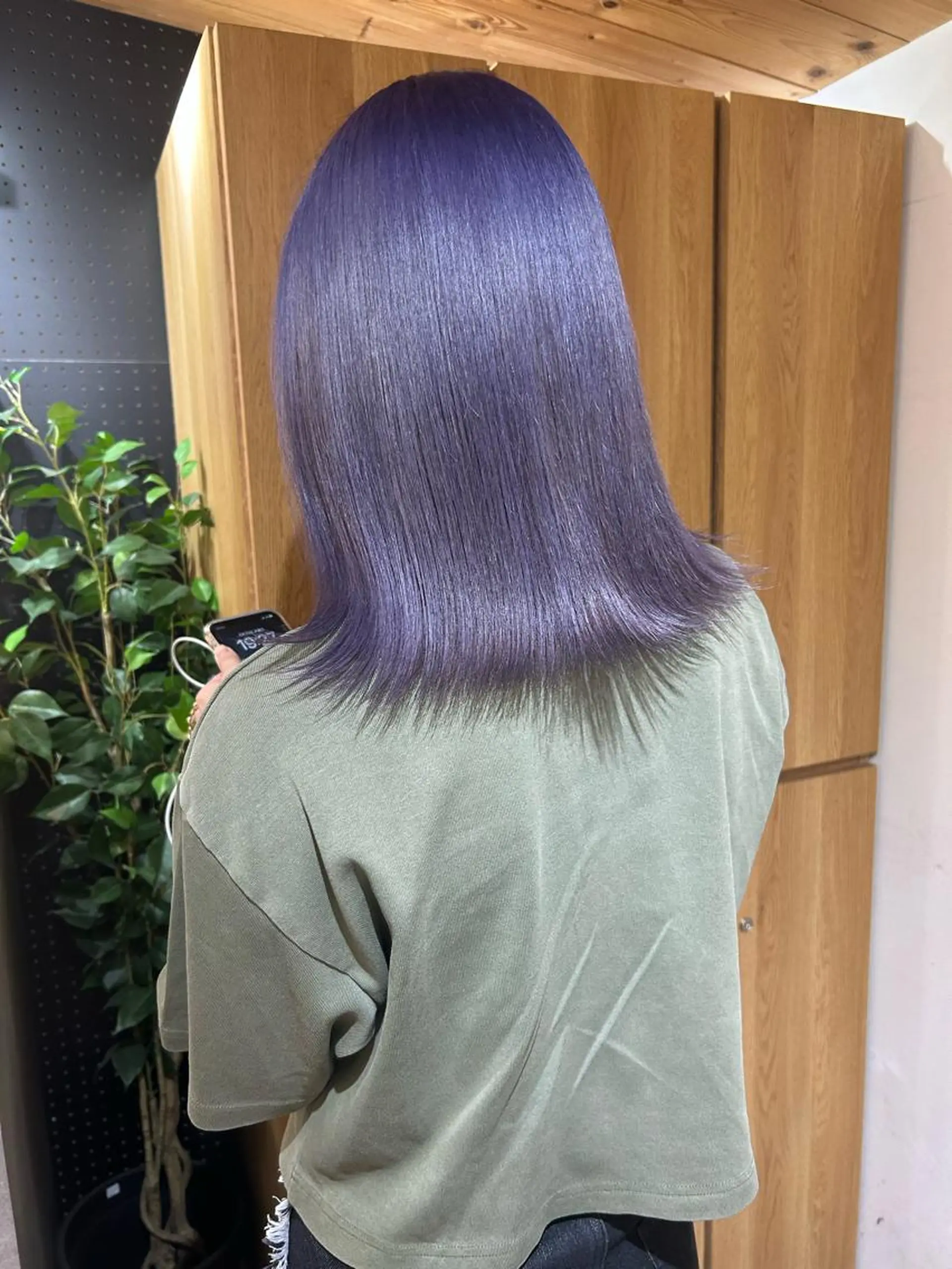 ミディアム カラー ラベンダーカラー カット ヘアカラー トリートメント 🧸艶々韓国ヘア 🧁mizunaのヘアスタイル