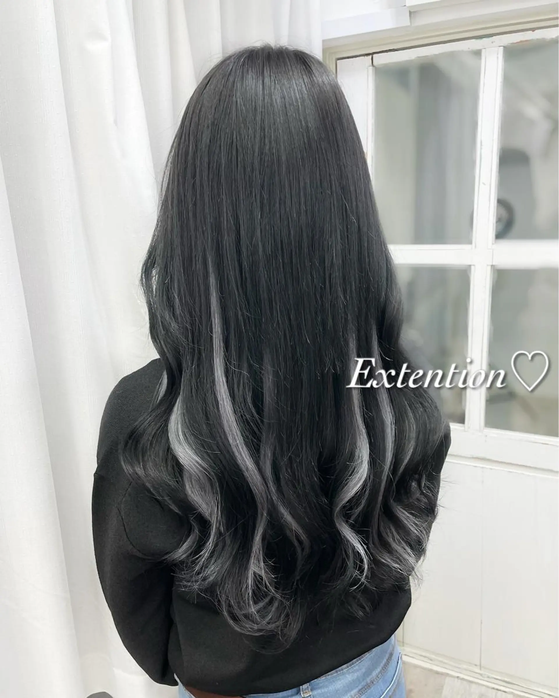 ロング カラー カット ヘアカラー エクステ ヘアセット 韓国ヘア🤍髪質改善 🇰🇷AKANEのヘアスタイル