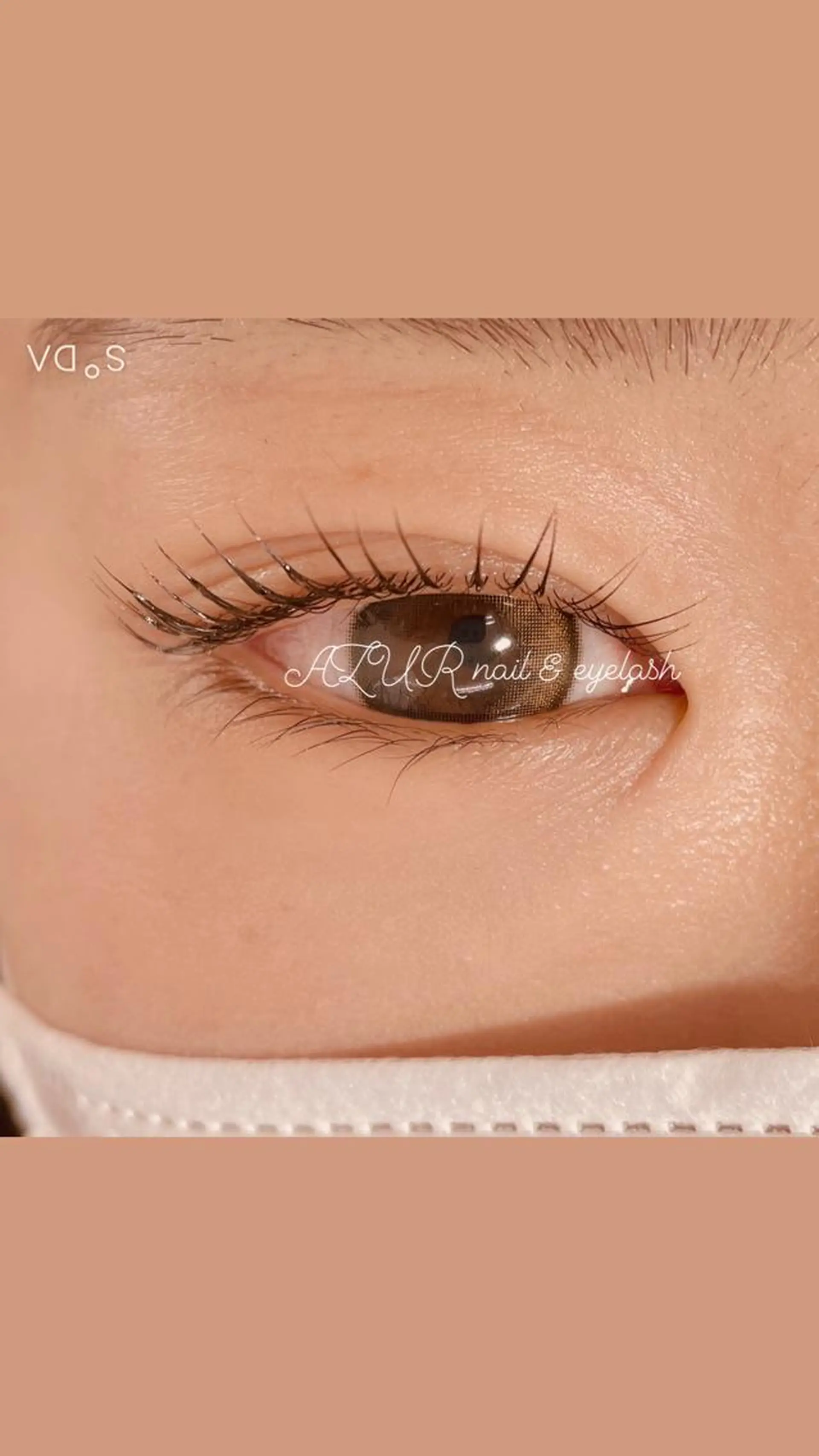 マツエク・マツパ パリジェンヌラッシュリフト AZUR N&eyelashのネイルデザイン