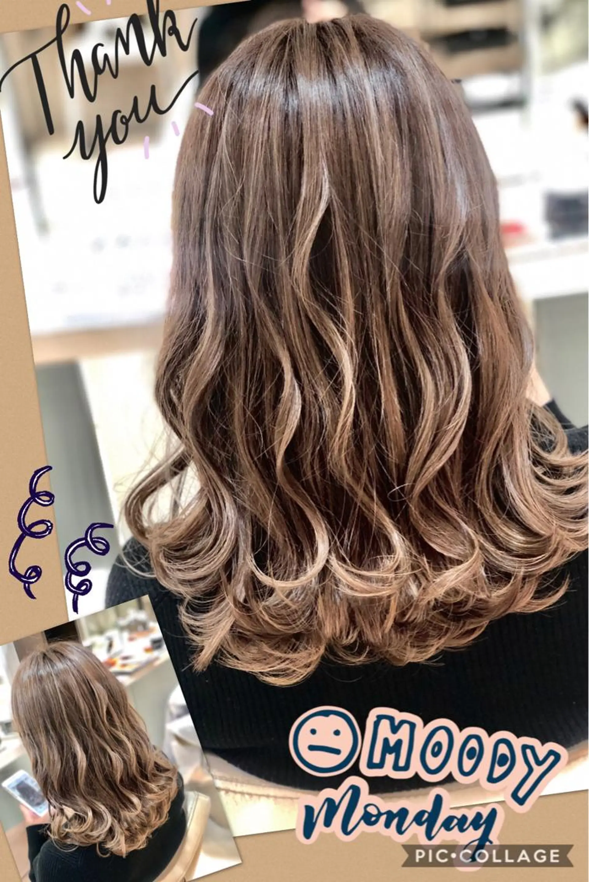セミロング カラー ブリーチ ケアブリーチ ハイライトカラー イルミナカラー ハイライト ヘアカラー トリートメント ヘアセット 永島 桜のヘアスタイル