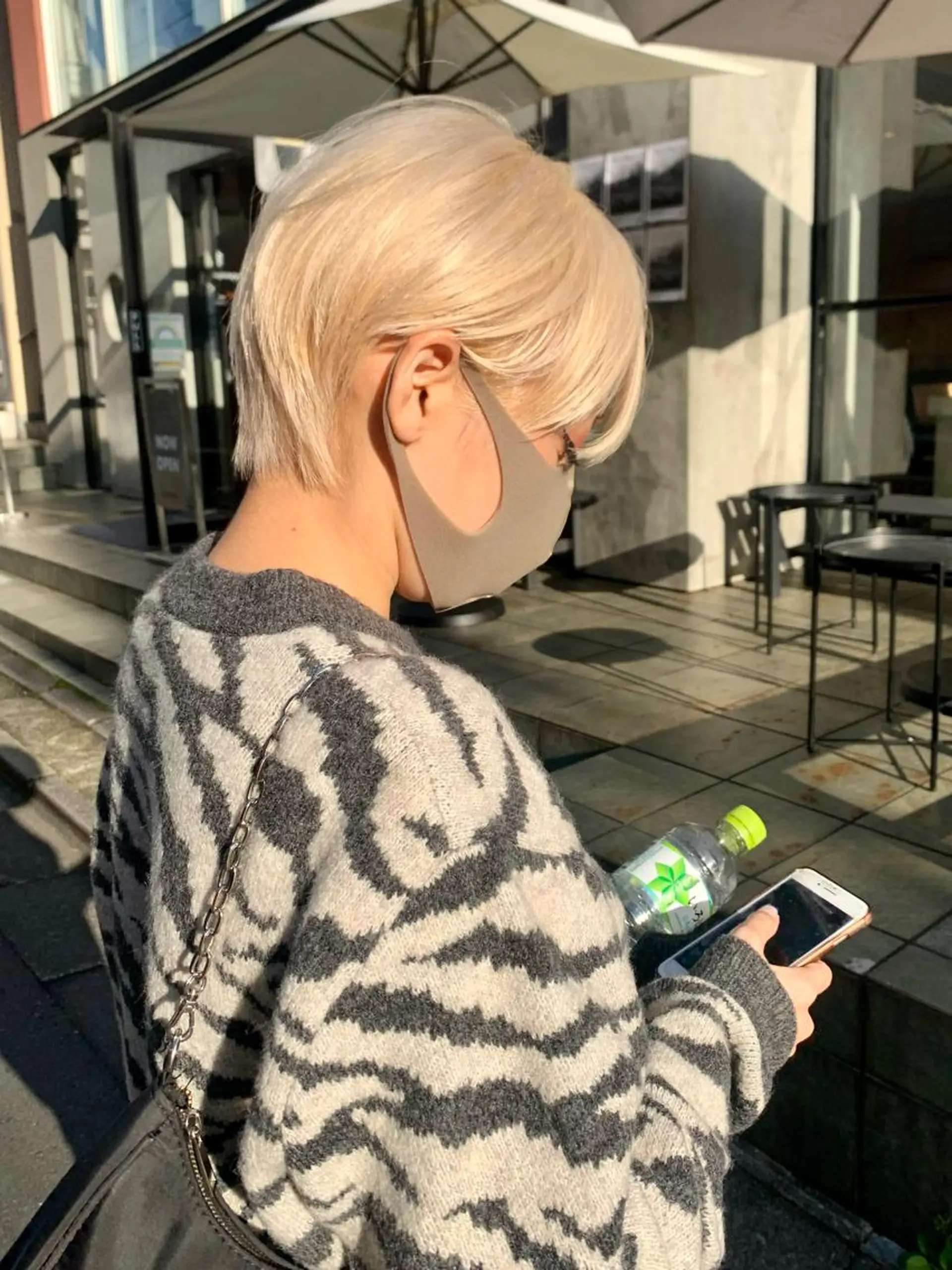 ショート カラー ヘアアレンジ ハイトーン/美髪矯正 🍃大江拓実のヘアスタイル