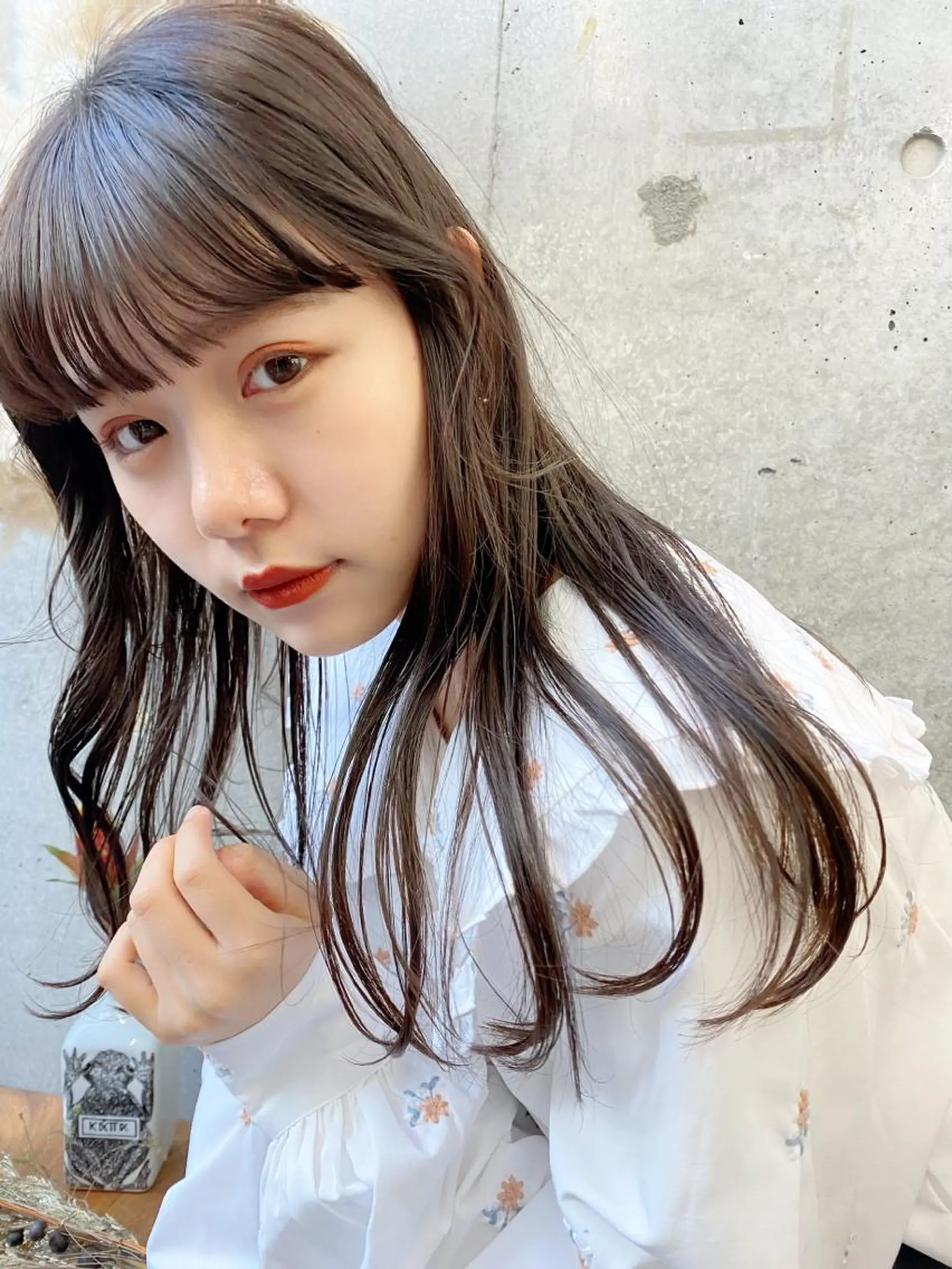 セミロング カラー 三浦 望のヘアスタイル