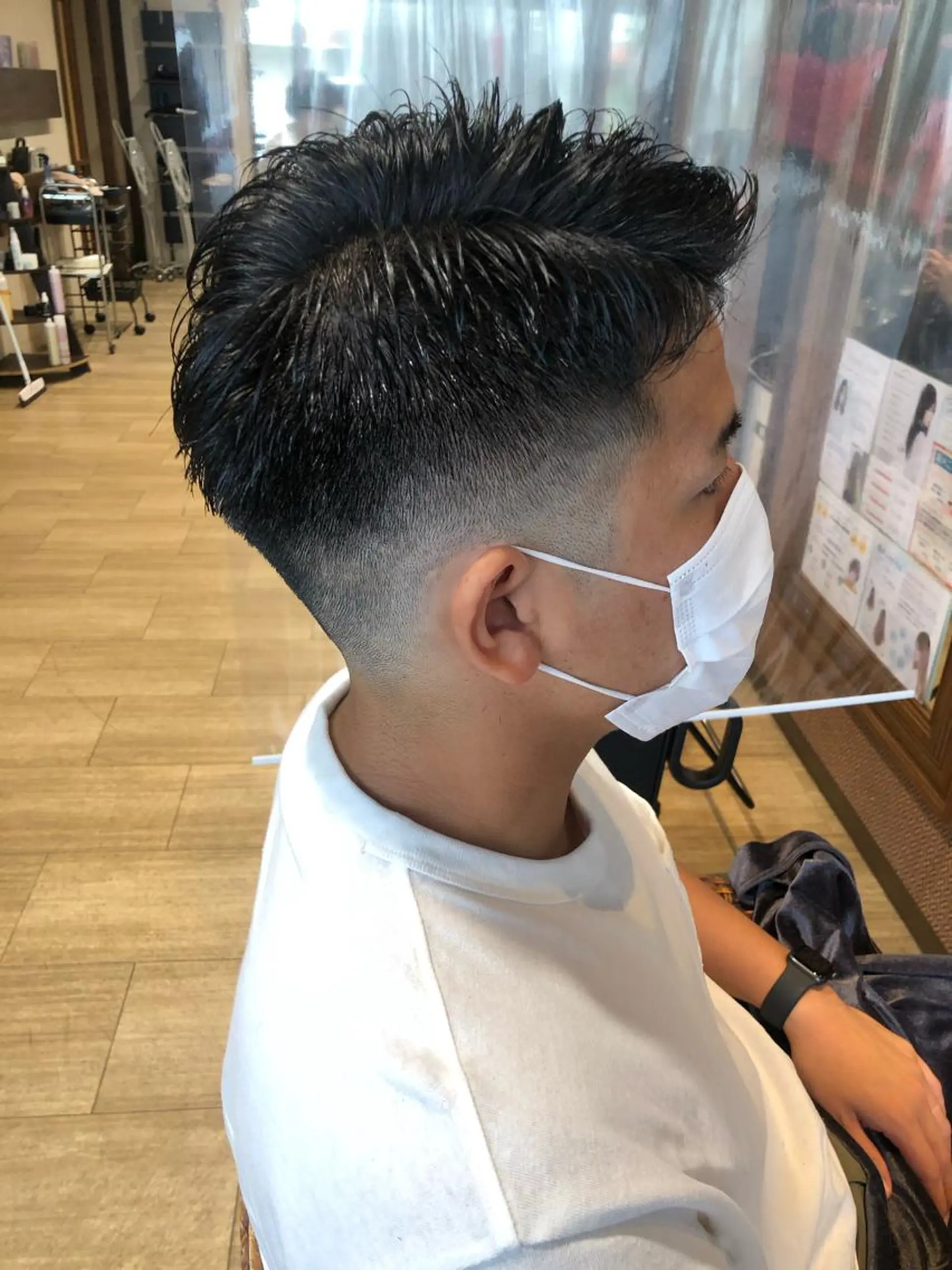 ショート メンズ パーマ/ハイトーン スパイキー/神田正紀のヘアスタイル