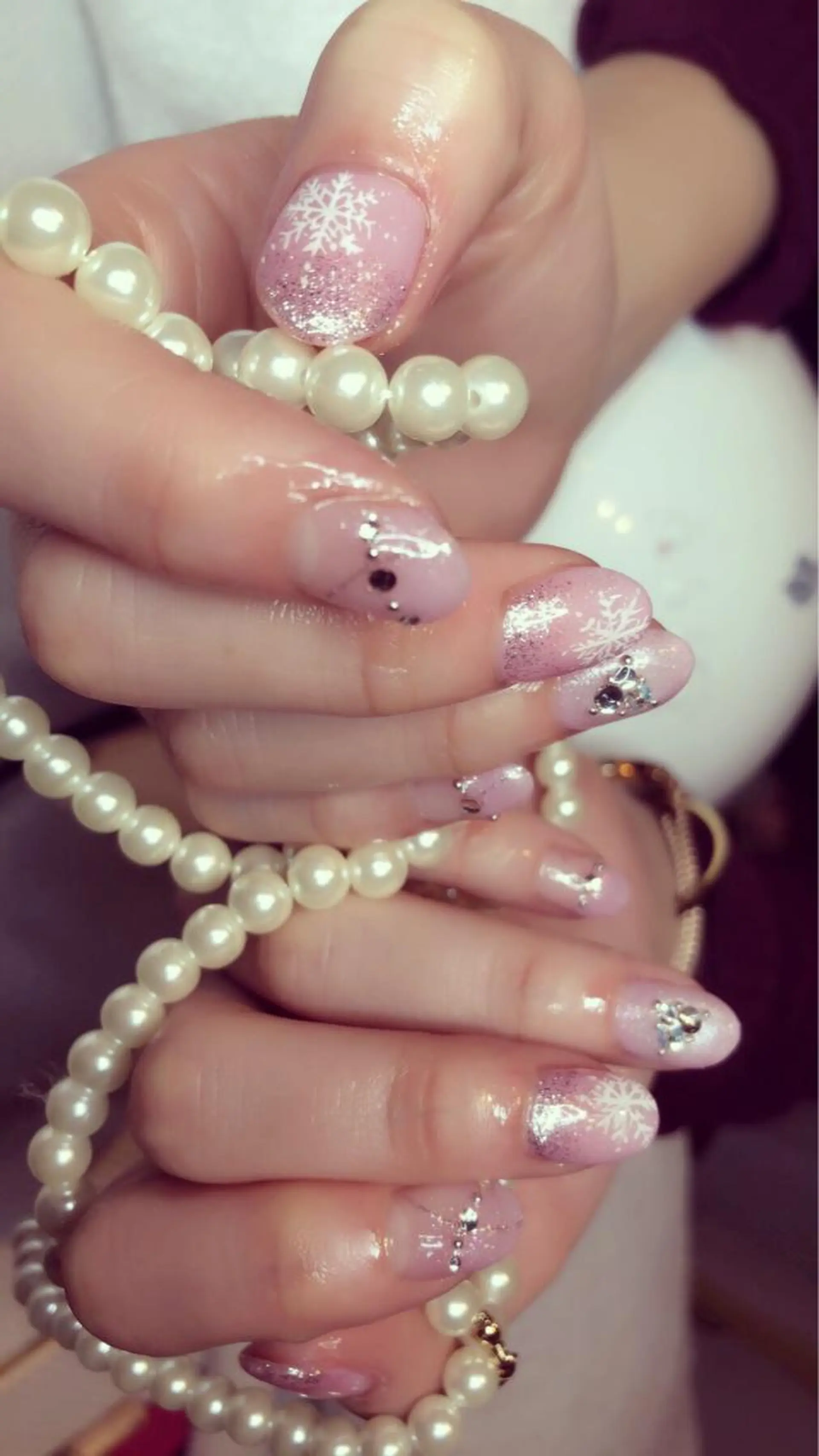 ミディアム ネイル ジェルネイル 長さ出し専門 nynaのネイルデザイン