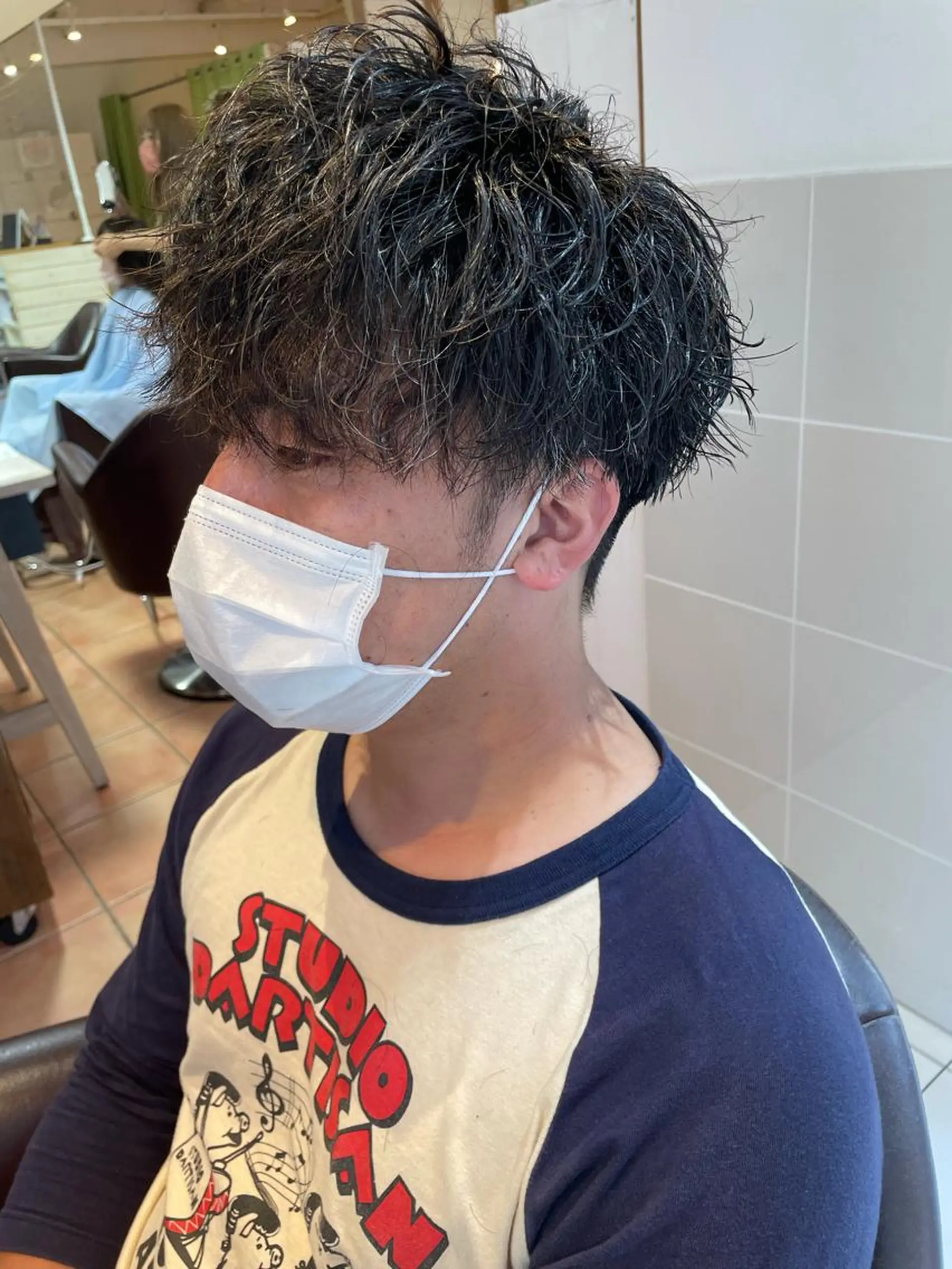 ショート パーマ メンズ 辻堂メンズ特化 YU-YAのヘアスタイル