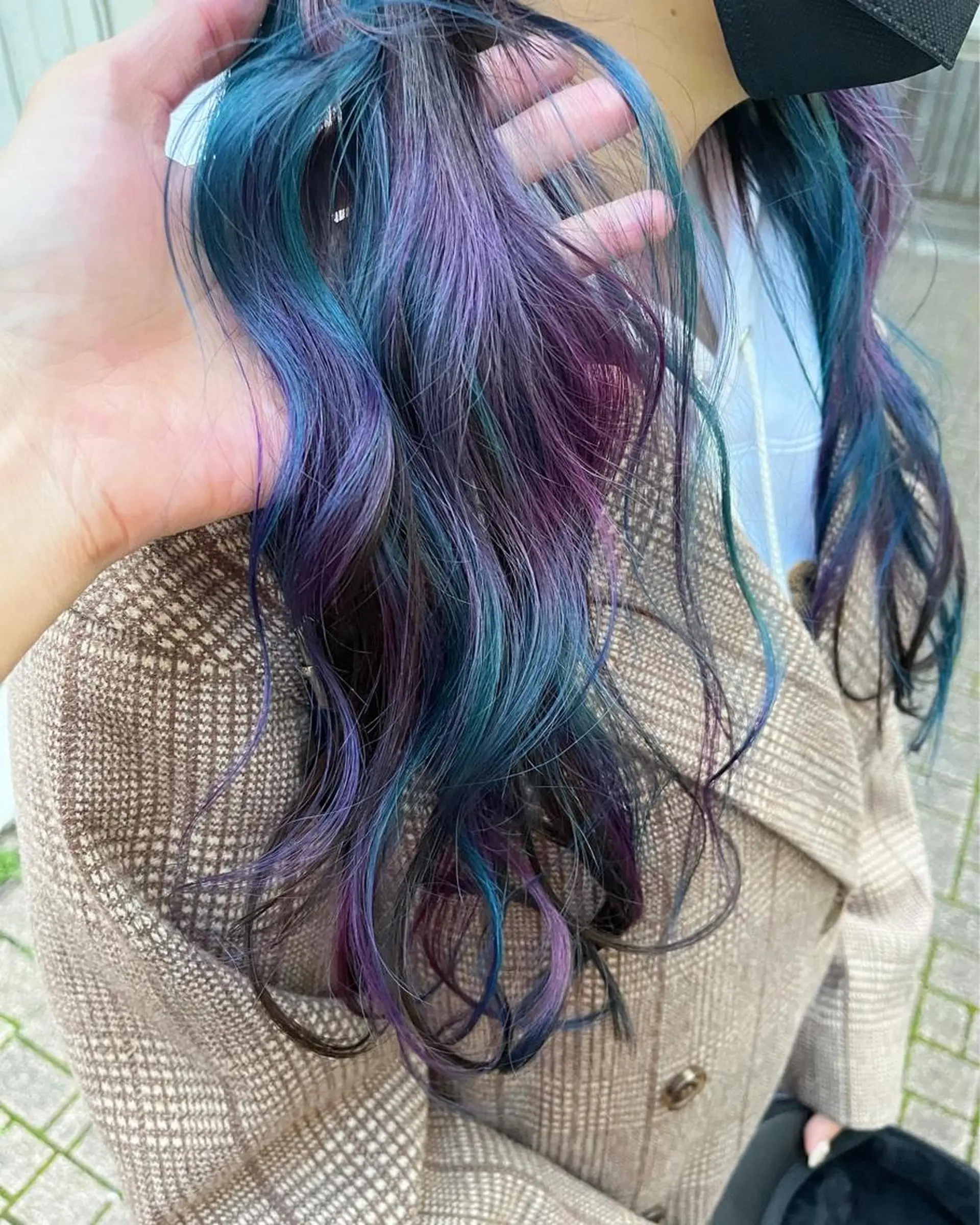 ロング カラー ショートボブ アッシュ バレイヤージュ ミストバング ベージュカラー カット ヘアカラー トリートメント 原宿サロン代表 デザインカラー伊藤卓のヘアスタイル