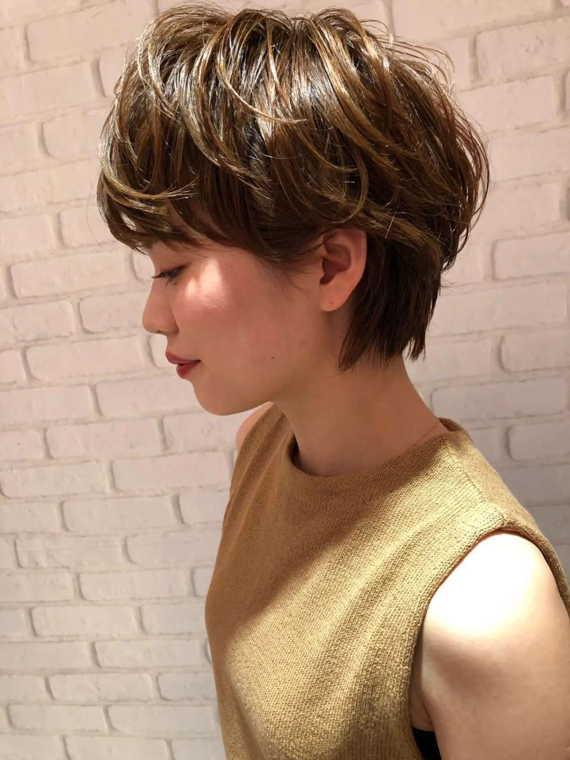 ショート パーマ THE DAY所属・AKI HASHIMOTOのヘアスタイル