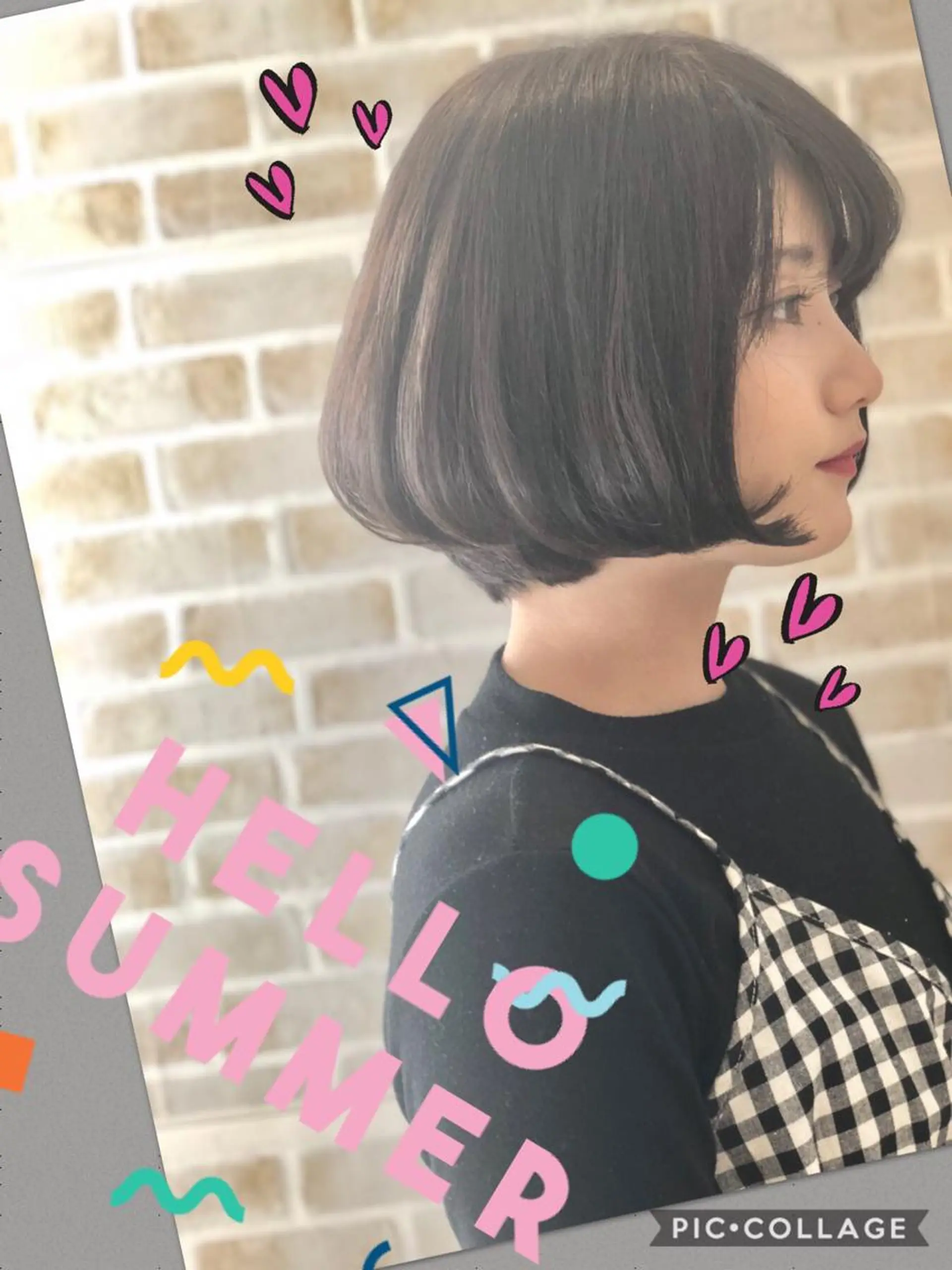 ショート カラー 透明感カラー ハイライトカラー イルミナカラー ハイライト ヘアカラー トリートメント ヘアセット 永島 桜のヘアスタイル