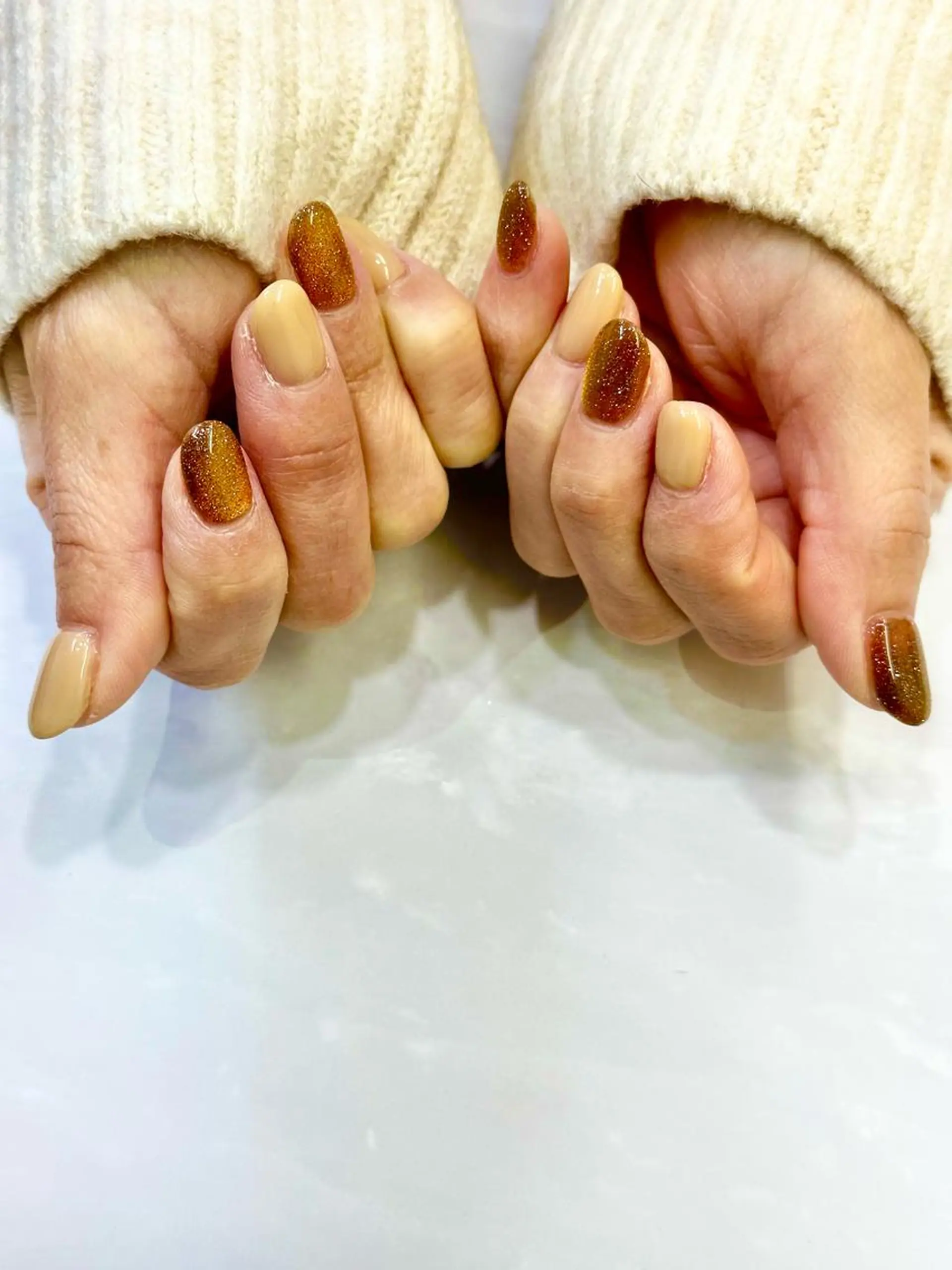 ネイル フラッシュネイル フラッシュマグ キラキラネイル マグネットネイル ハンドネイル MELLMODE所属・Nakano Kanaのネイルデザイン