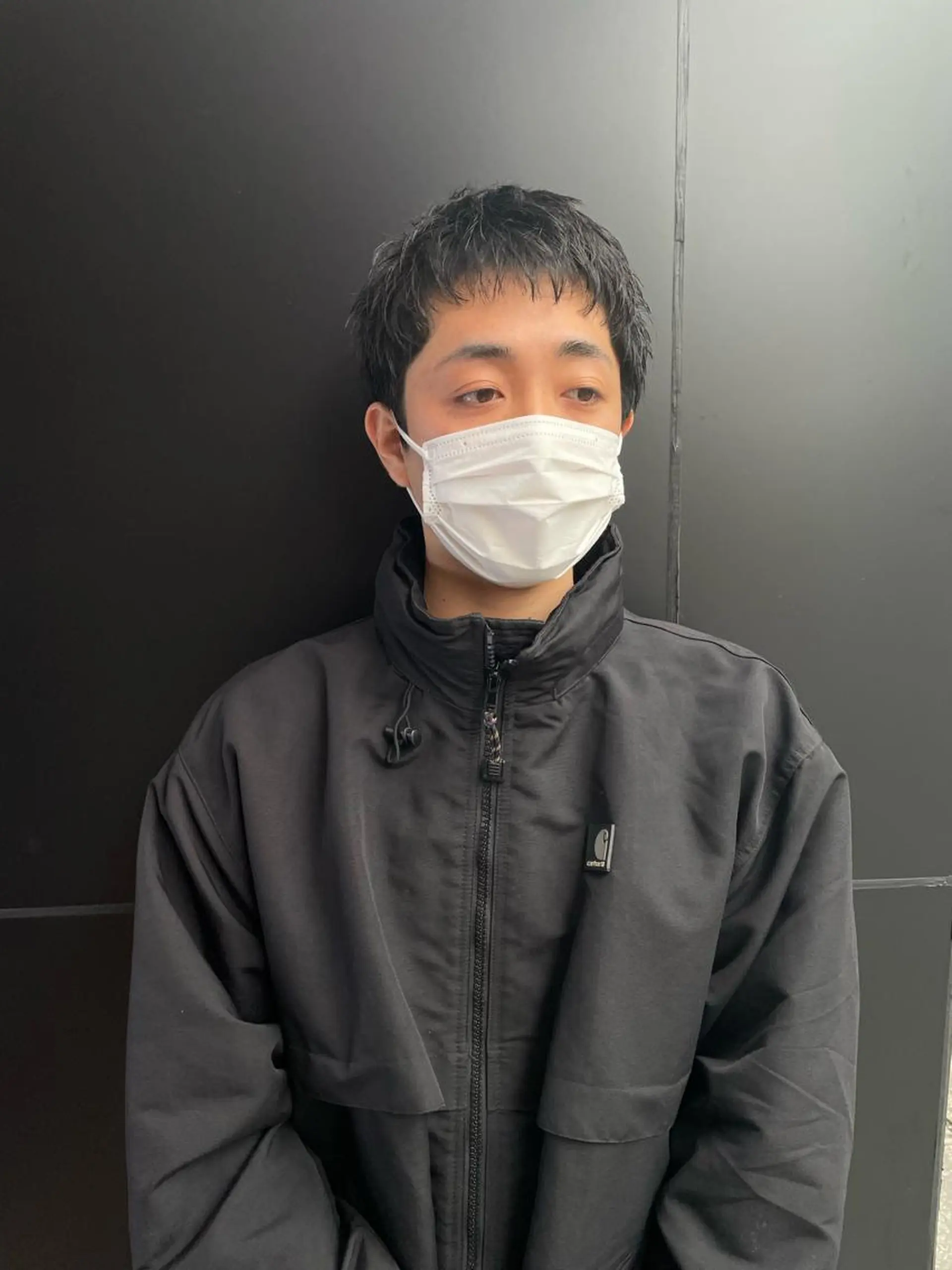 メンズ センターパート フェードカット マッシュ メンズパーマ プードルパーマ カット スパイキーパーマ 柏NO1 藤本葉のヘアスタイル