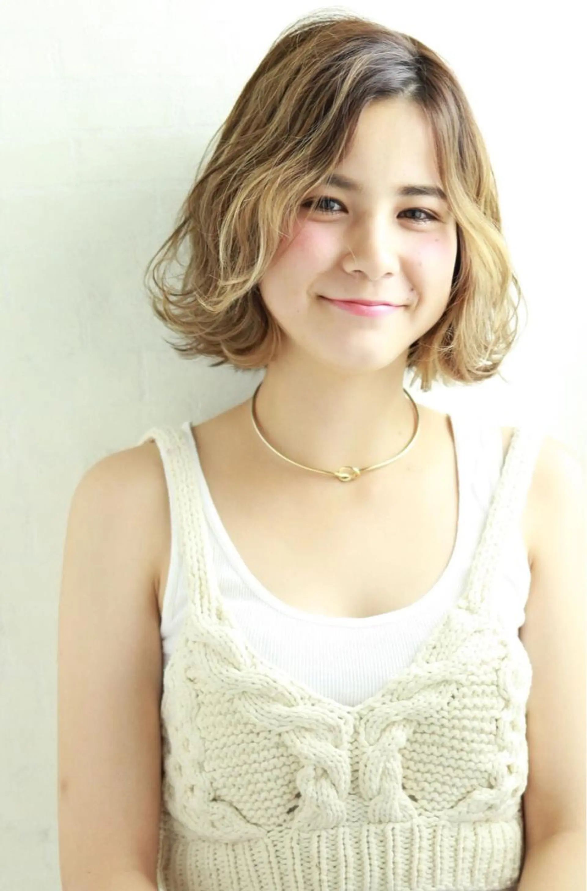 ミディアム ヘアカラー やまだ まいのヘアスタイル