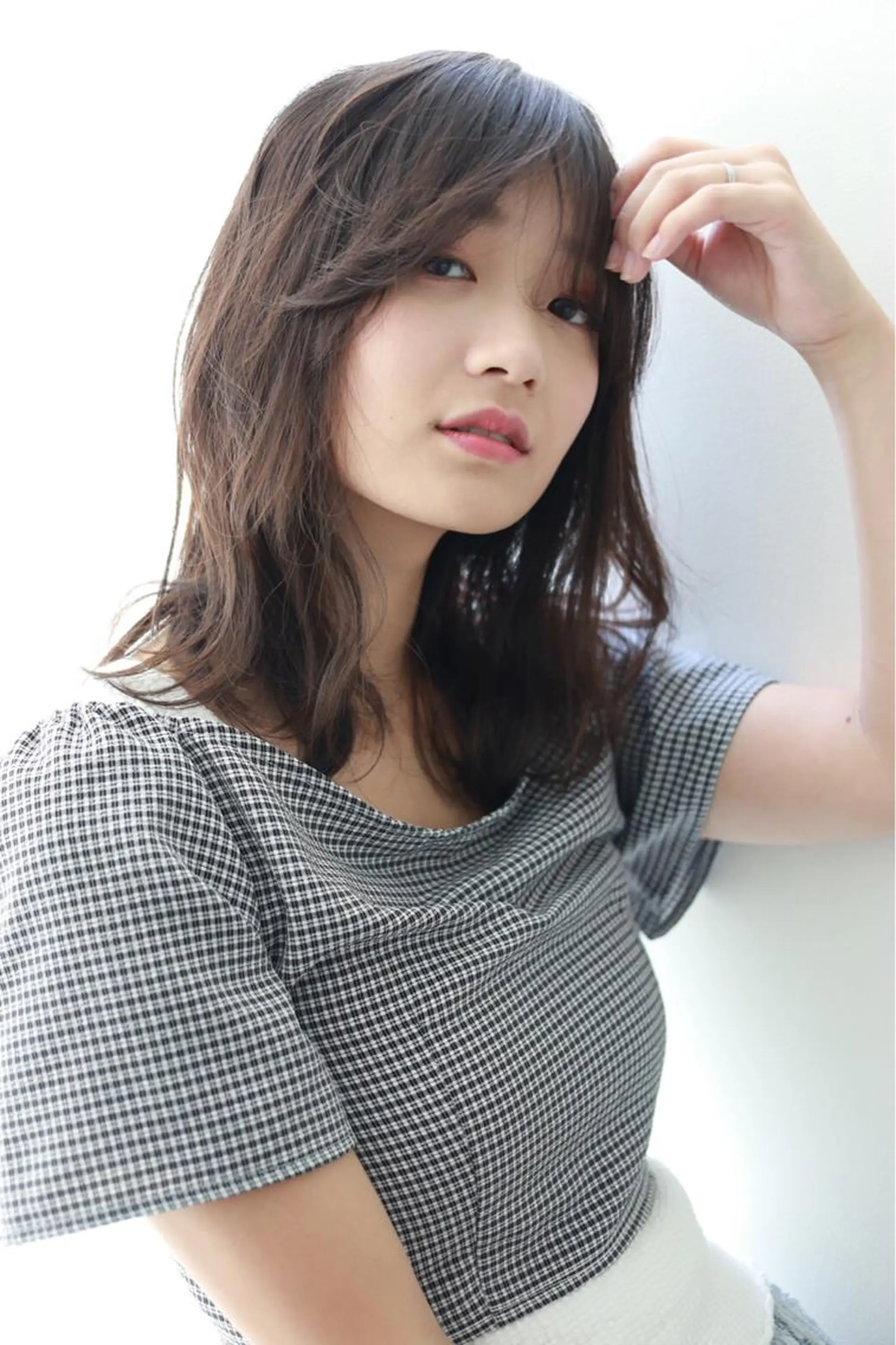 セミロング カット トリートメント 似合わせ艶髪カラー ❤️ハダユミのヘアスタイル