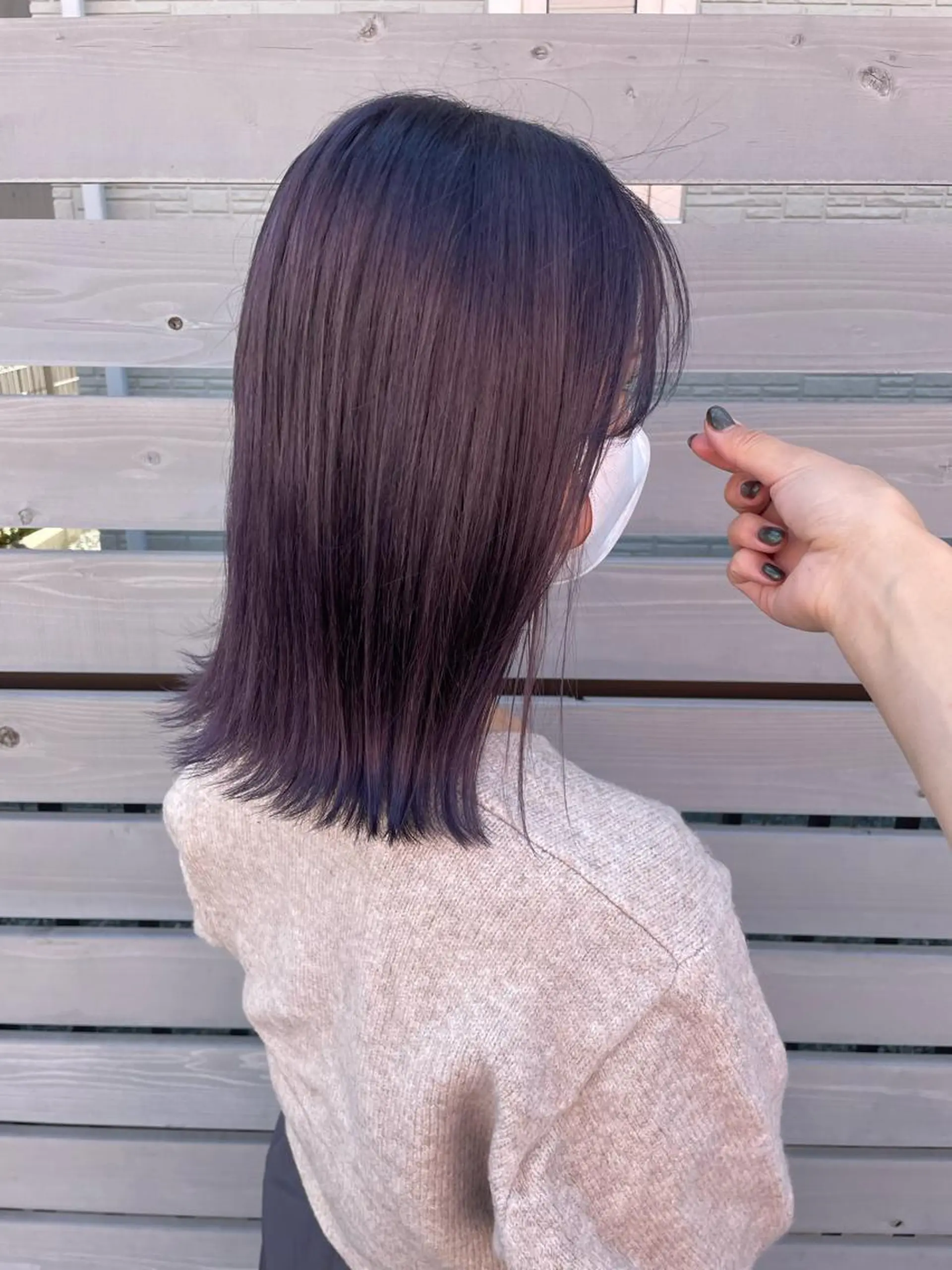 ミディアム カラー ひなた 艶カラー/渋谷のヘアスタイル