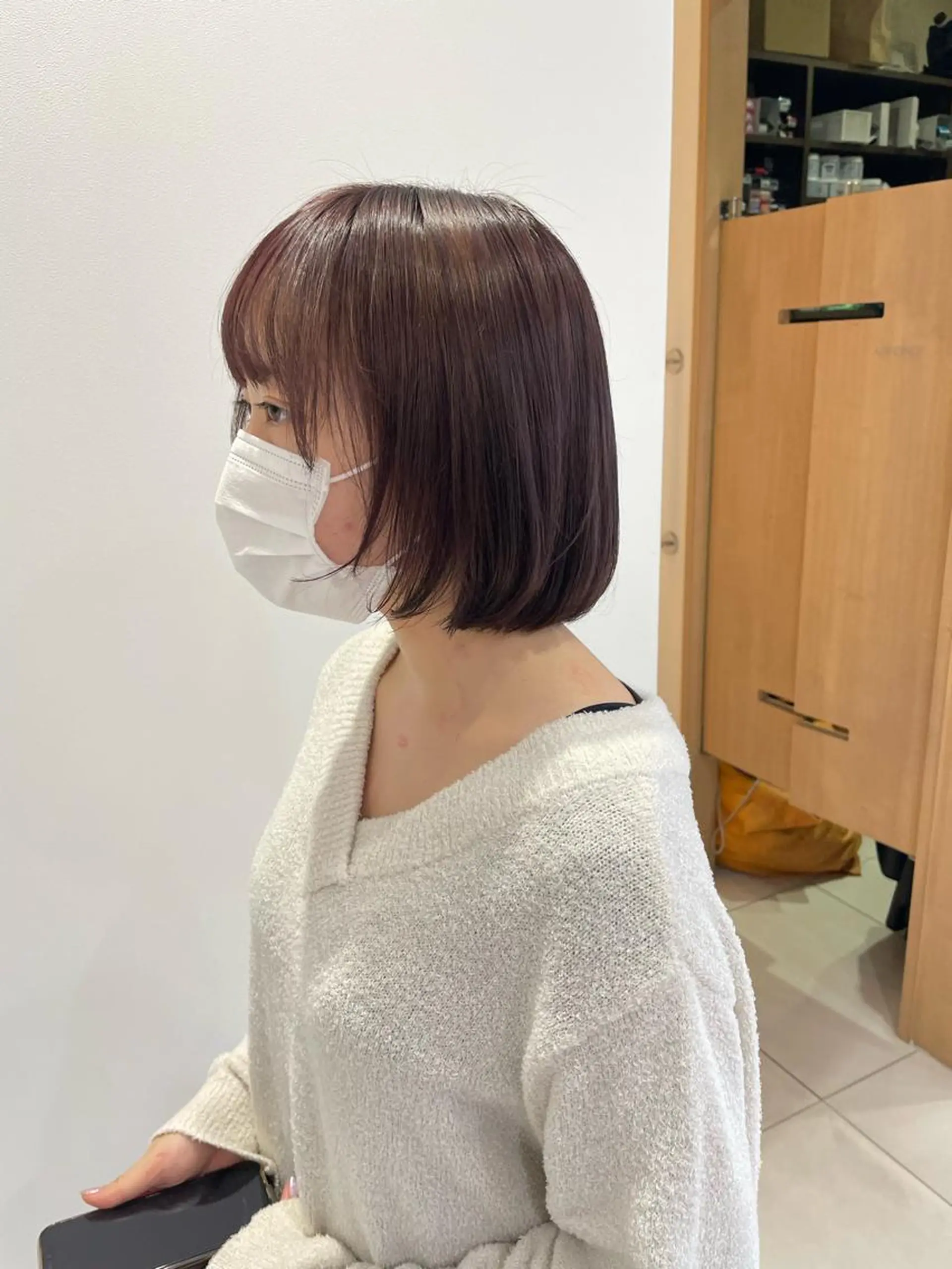 ショート ピンクブラウン 🪴酒井 可南子🪴のヘアスタイル