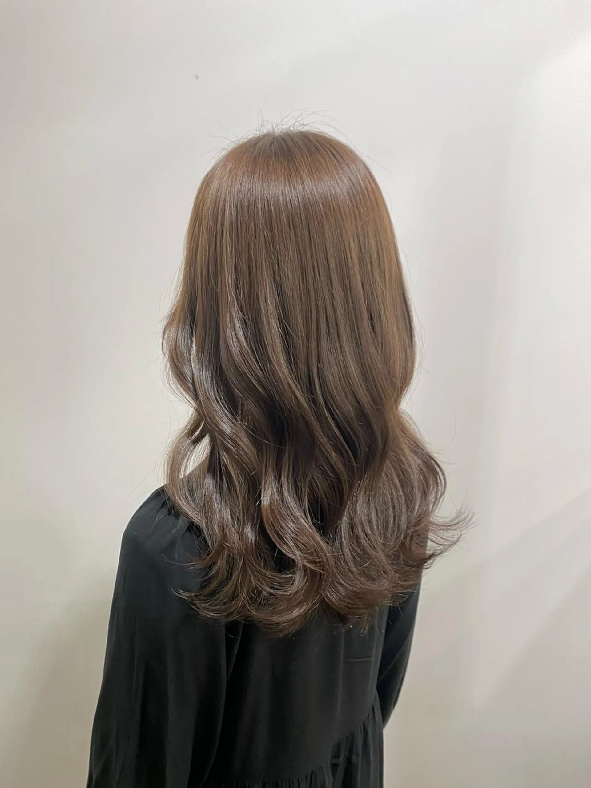 ロング カラー カット ヘアカラー トリートメント たなか もえなのヘアスタイル