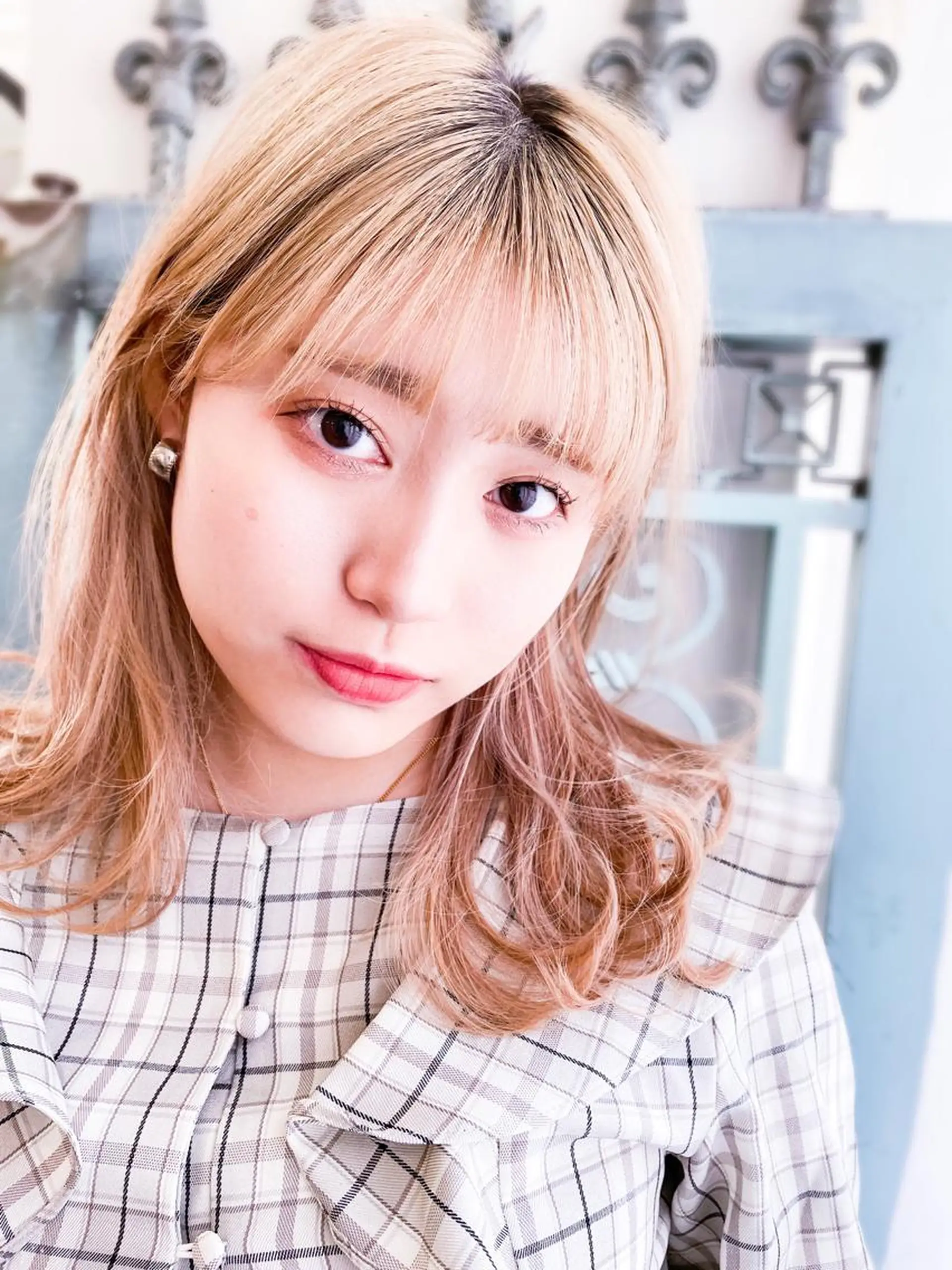 ミディアム カラー パーマ ヘアアレンジ メンズ 表参道Lise おおいしおりのヘアスタイル