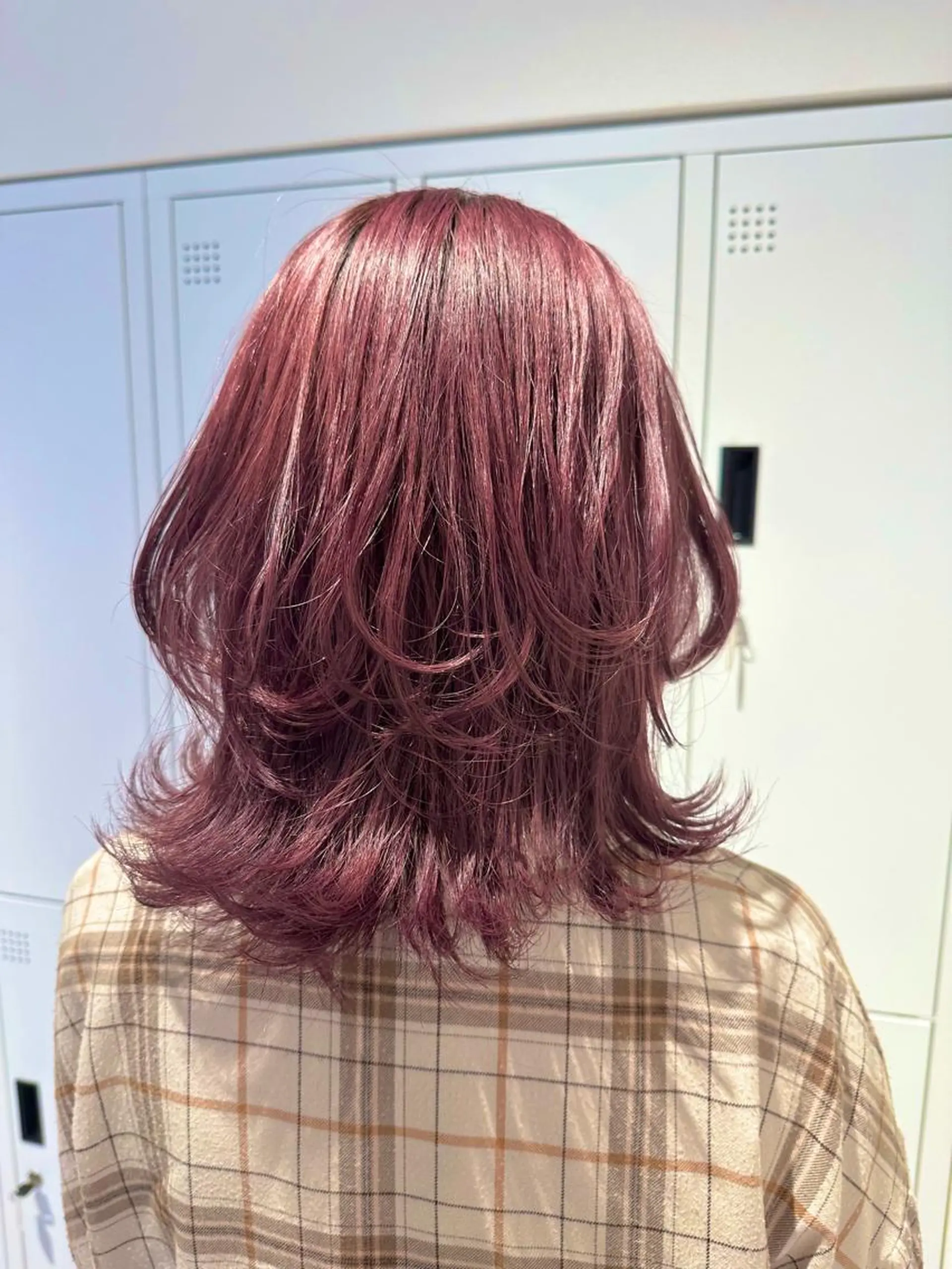 セミロング カラー ヘアアレンジ ヘアカラー Design Color🐰アユミのヘアスタイル