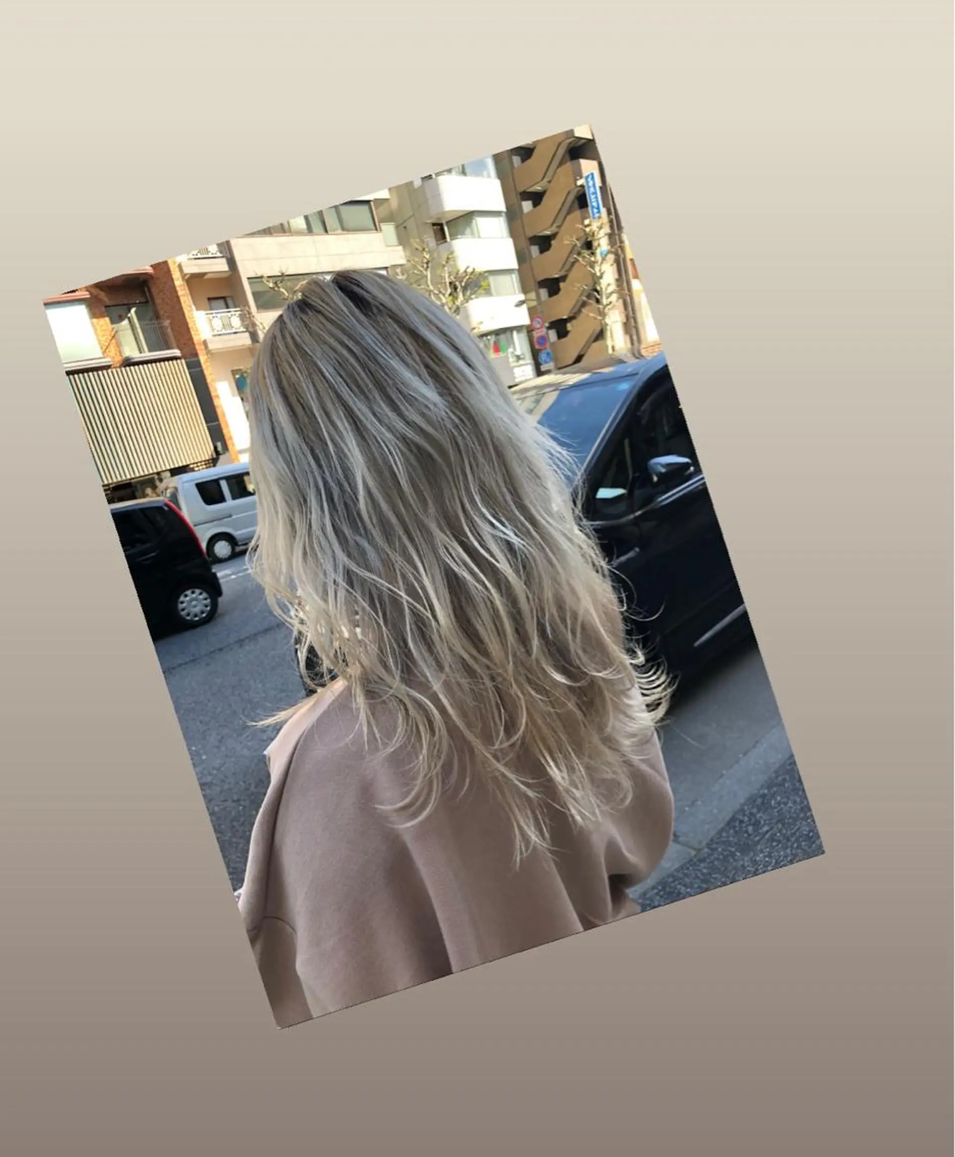 ロング カラー グラデーションカラー ハイトーンカラー ハイレイヤー レイヤーカット ロング 韓国風/オシャレ /縮毛矯正/滝口琴未のヘアスタイル