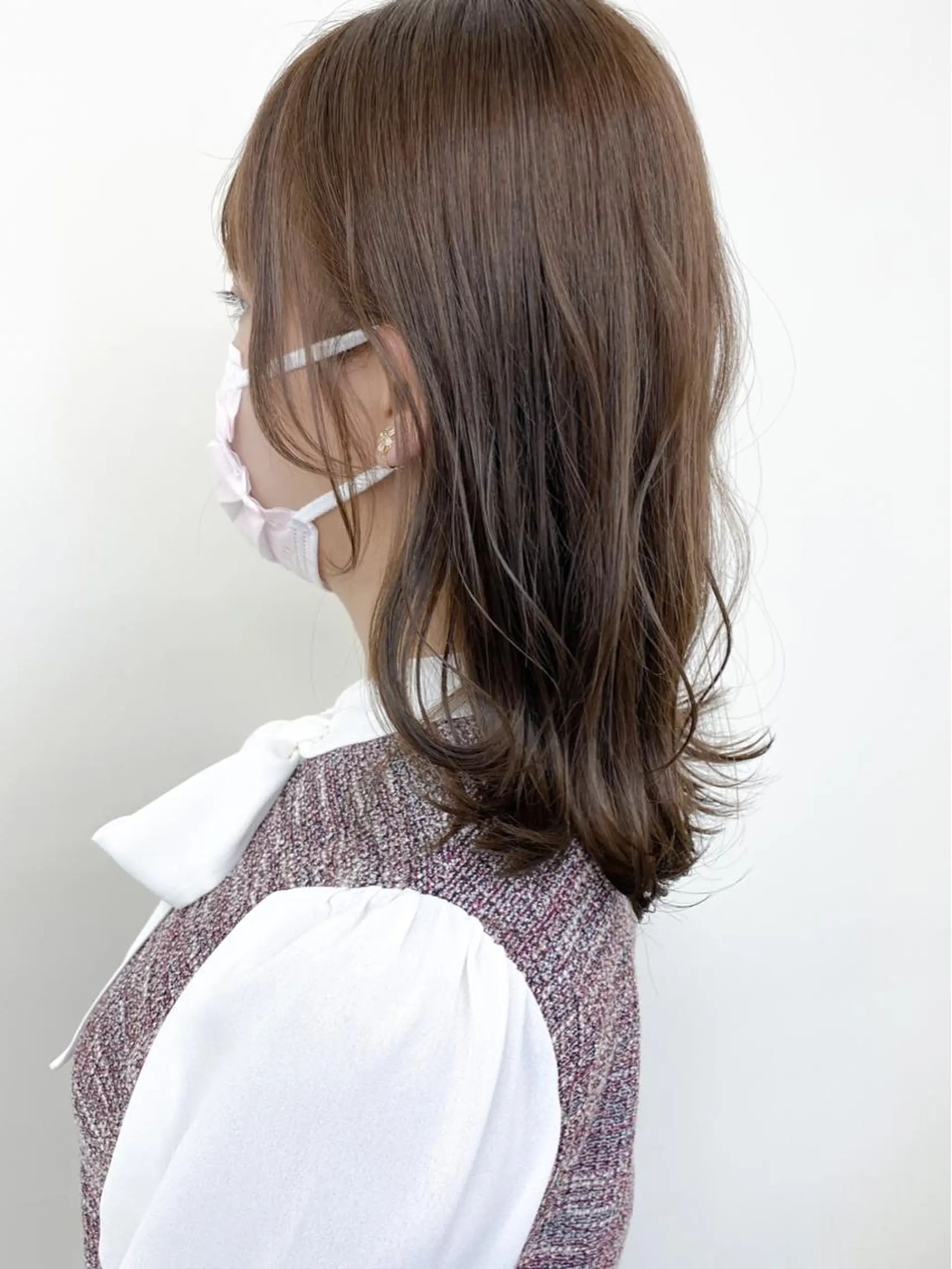 セミロング カラー ベージュカラー カット ヘアカラー トリートメント Meena by urban所属・丹羽 隼人/髪質改善 /韓国ヘア🇰🇷のヘアスタイル