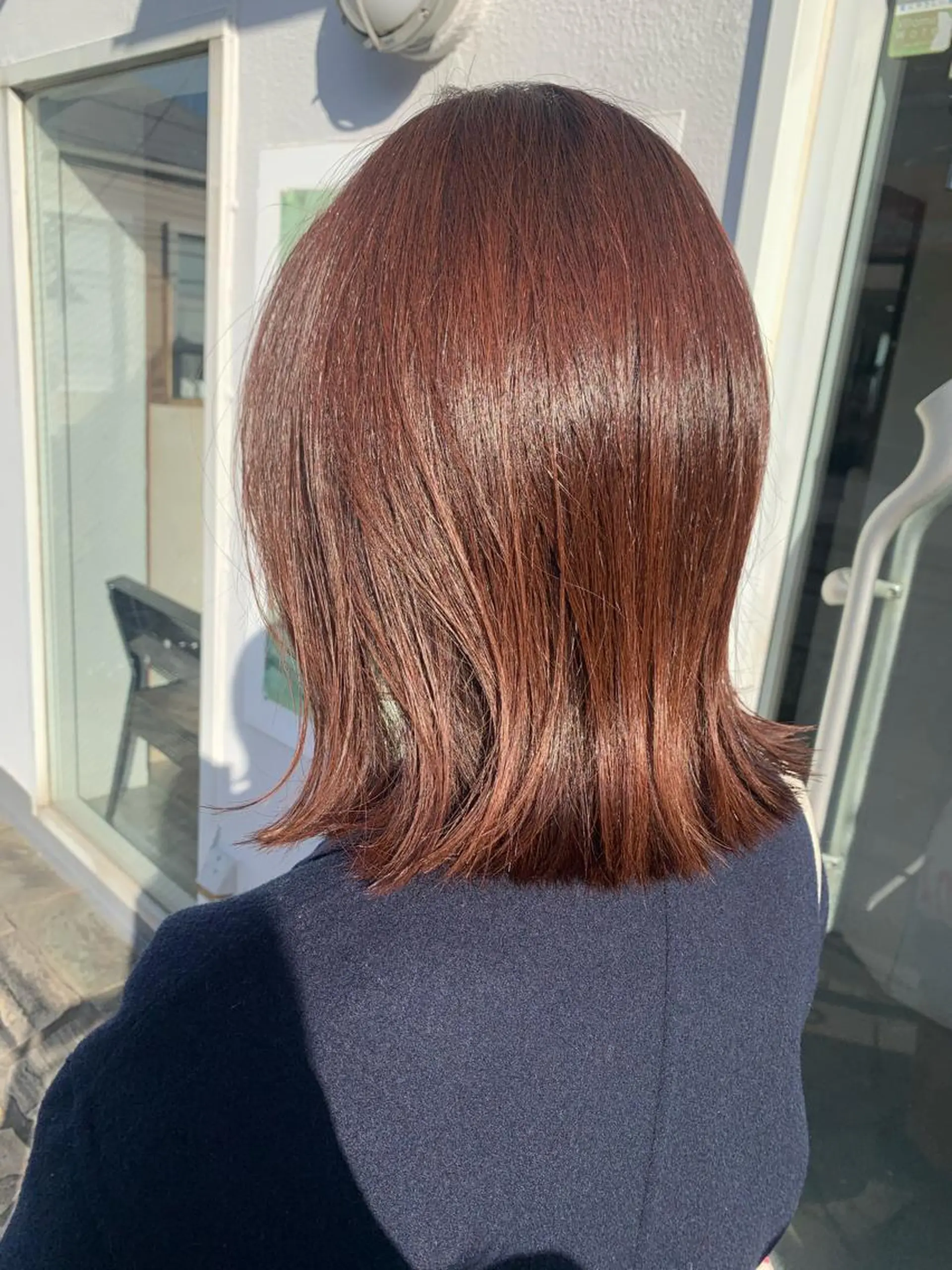 ミディアム カラー カット ヘアカラー 平 ちひろのヘアスタイル