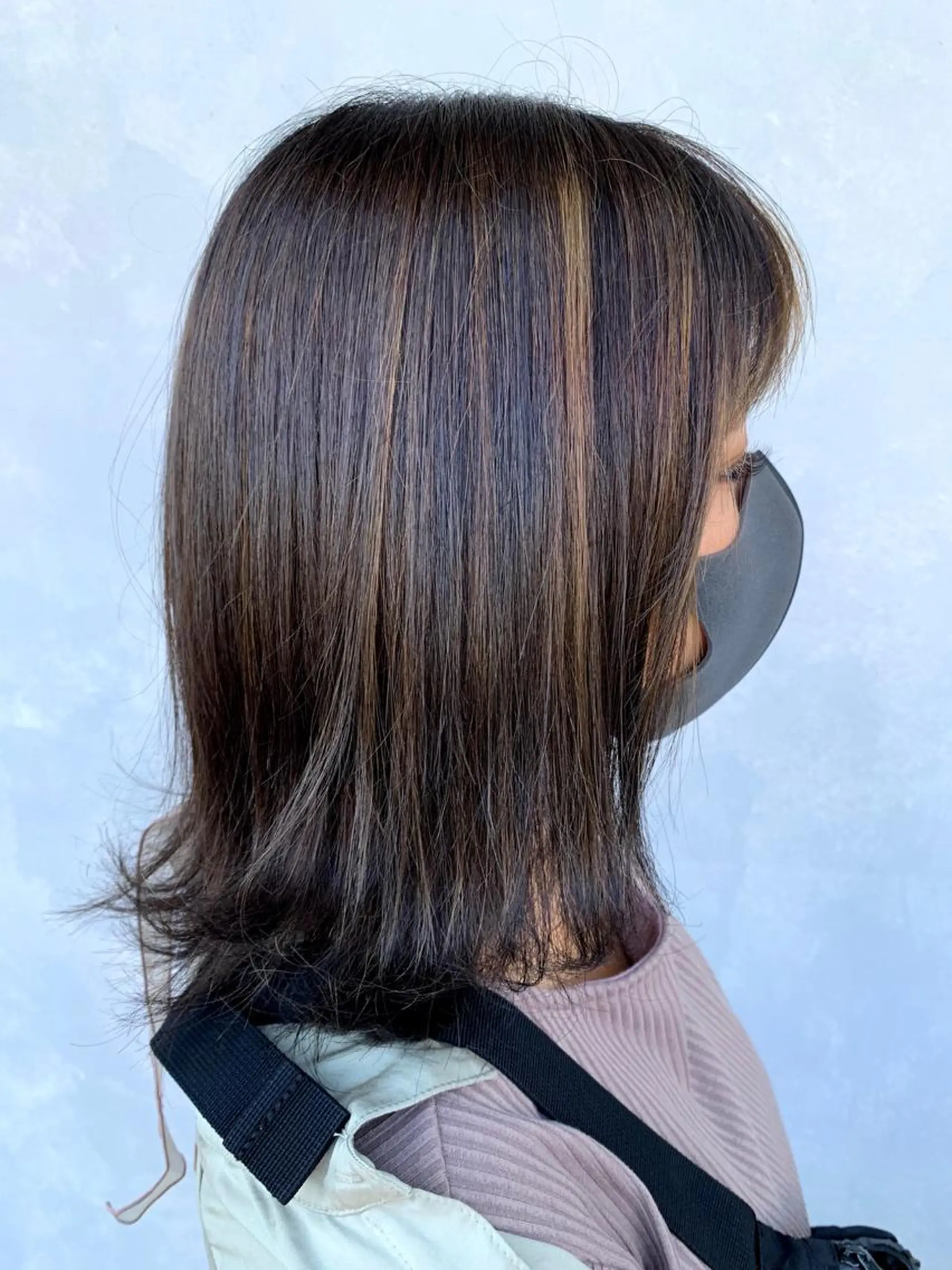 ミディアム カラー ハイライトカラー ハイライト nixfree WB所属・坂 瑞希のヘアスタイル