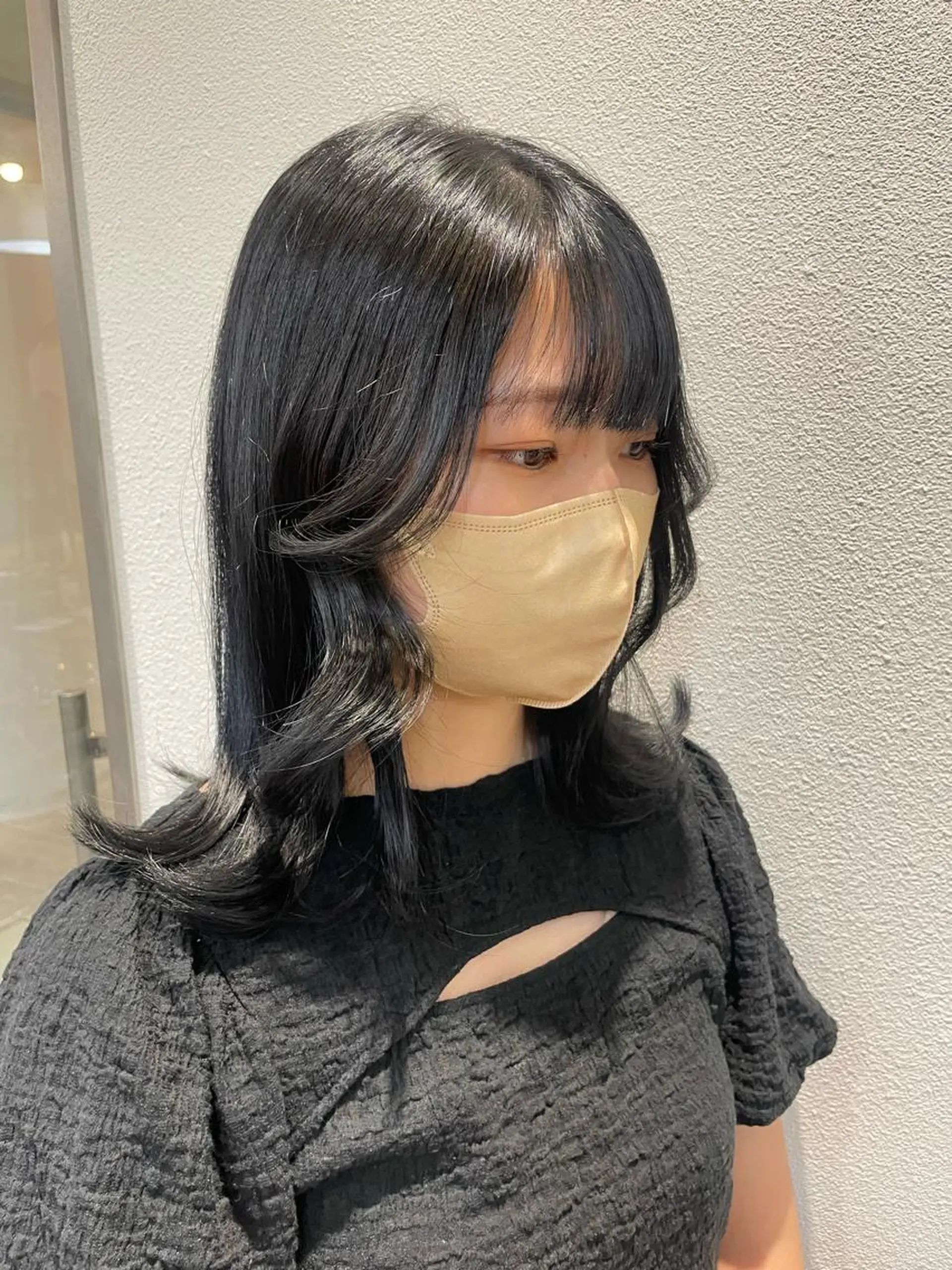 ミディアム レイヤー/顔周り/ 透明感/ののか💞のヘアスタイル