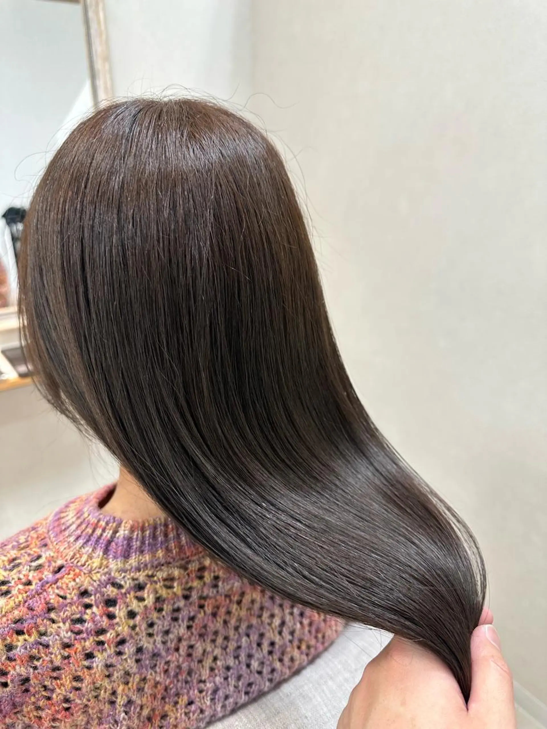 セミロング カラー ヘアカラー トリートメント 池田 雄太 ✨美髪縮毛矯正✨のヘアスタイル