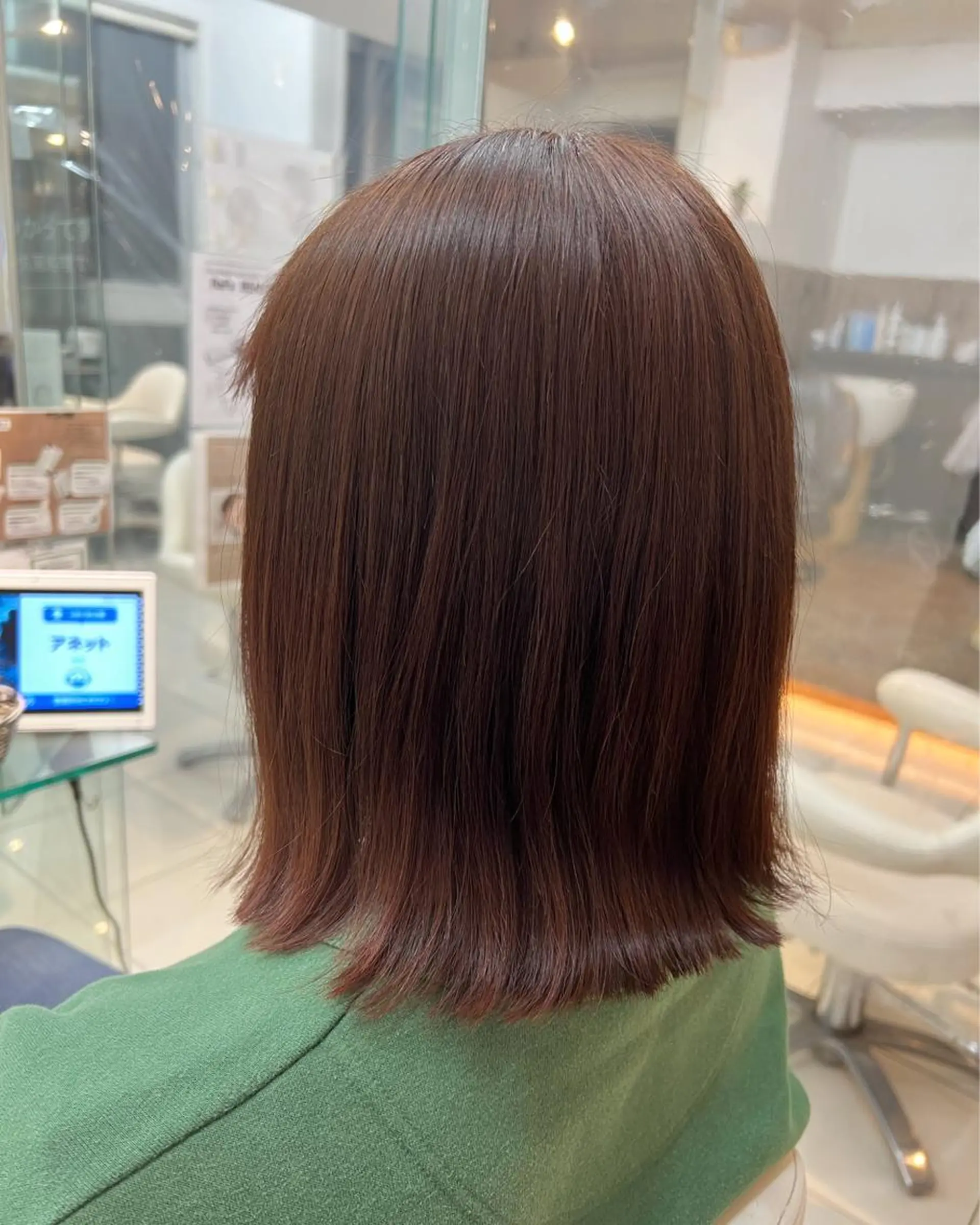 ミディアム ピンクブラウン ショートボブ 🔆Seinaのヘアスタイル