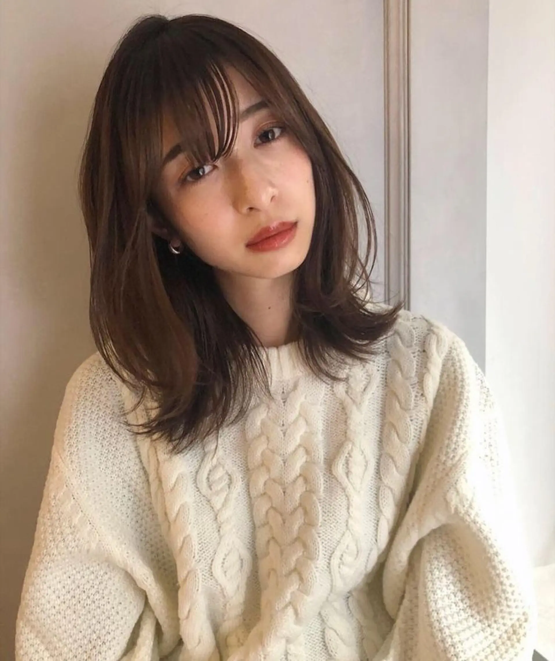 セミロング sanae /透明感カラーのヘアスタイル