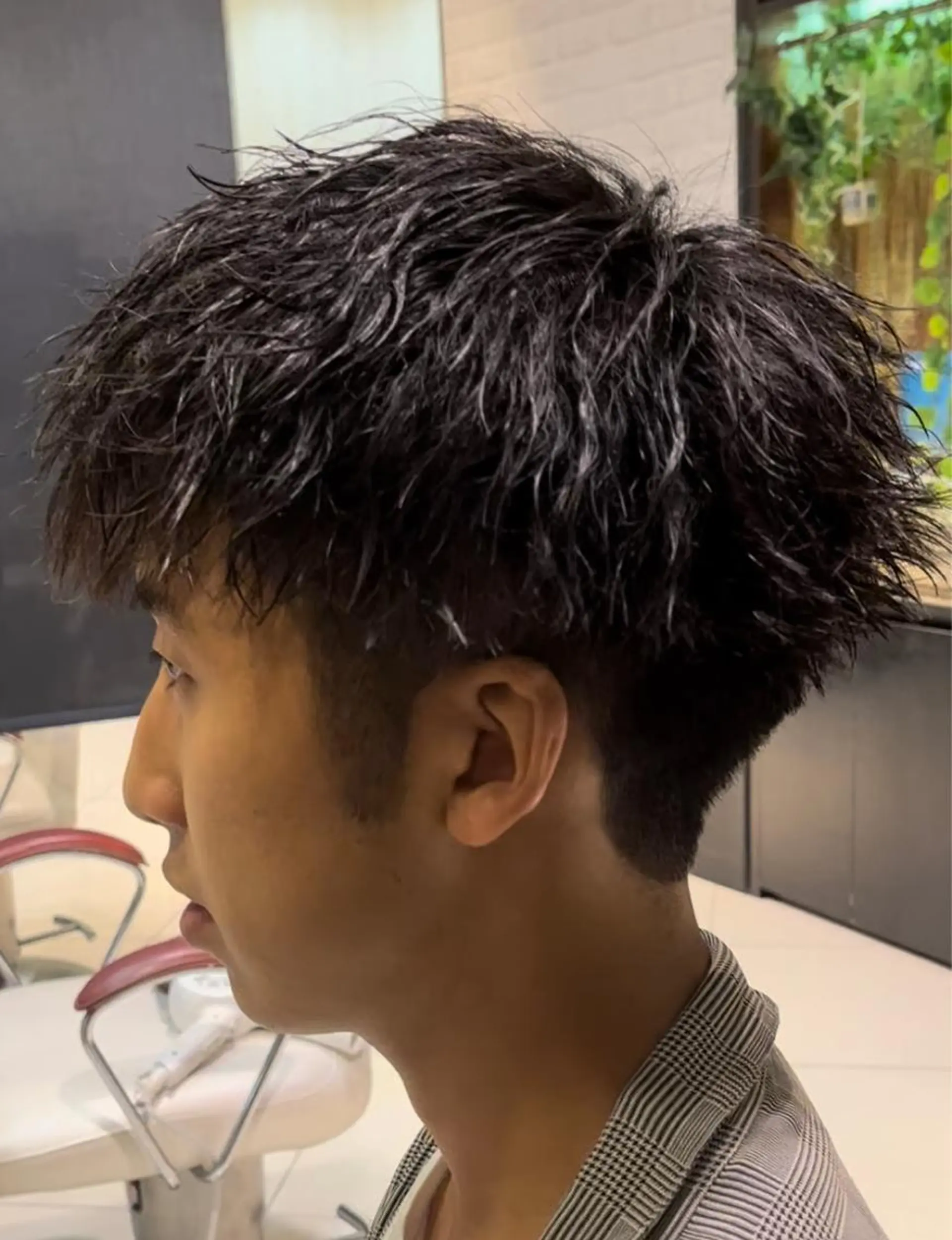 パーマ メンズ EARTH勝田台 吉永嵐のヘアスタイル