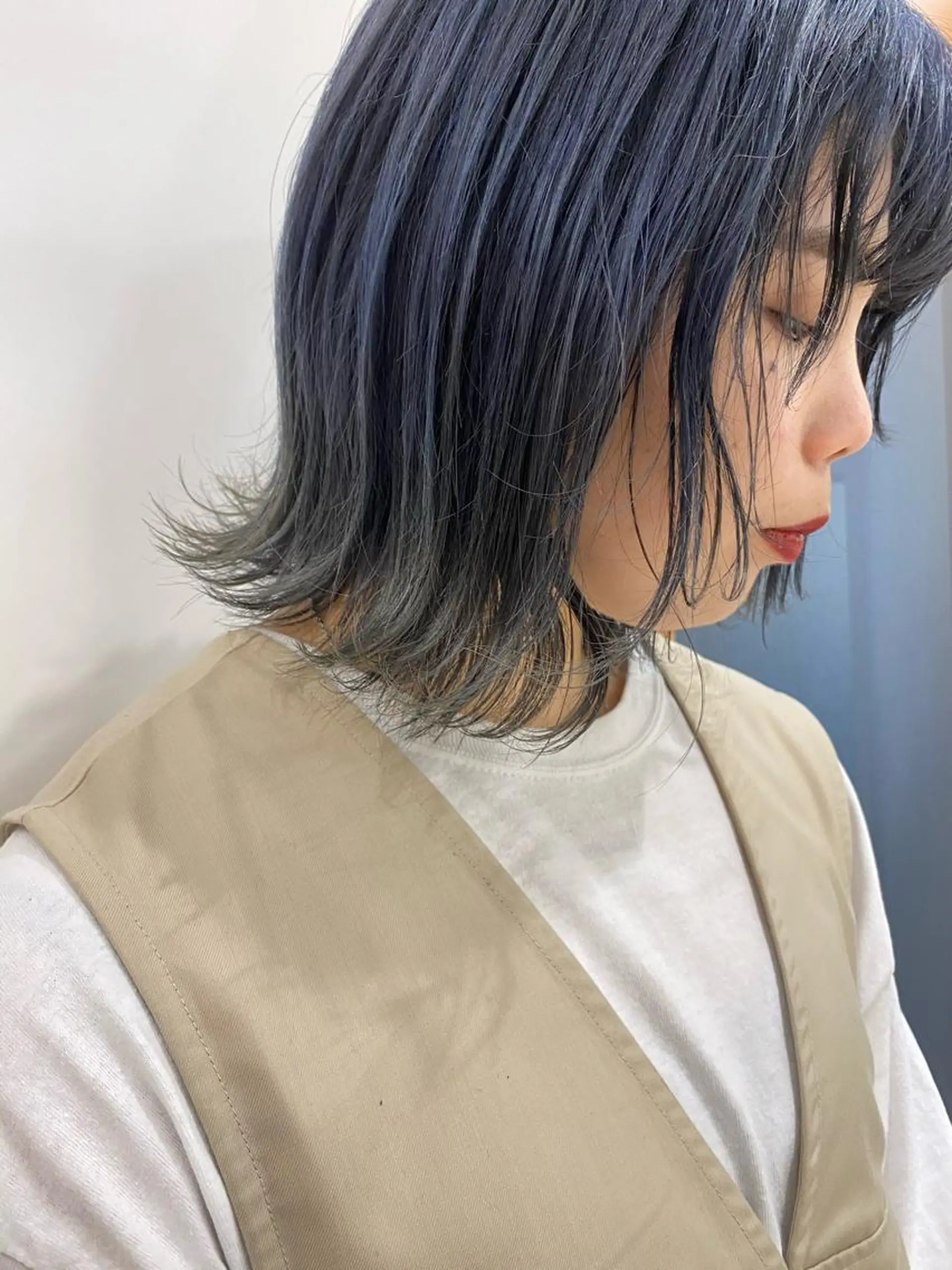 ショート カラー パーマ ヘアアレンジ メンズ キッズ ネイル マツエク・マツパ umu.［韓国ヘア /ダウンパーマ］のヘアスタイル