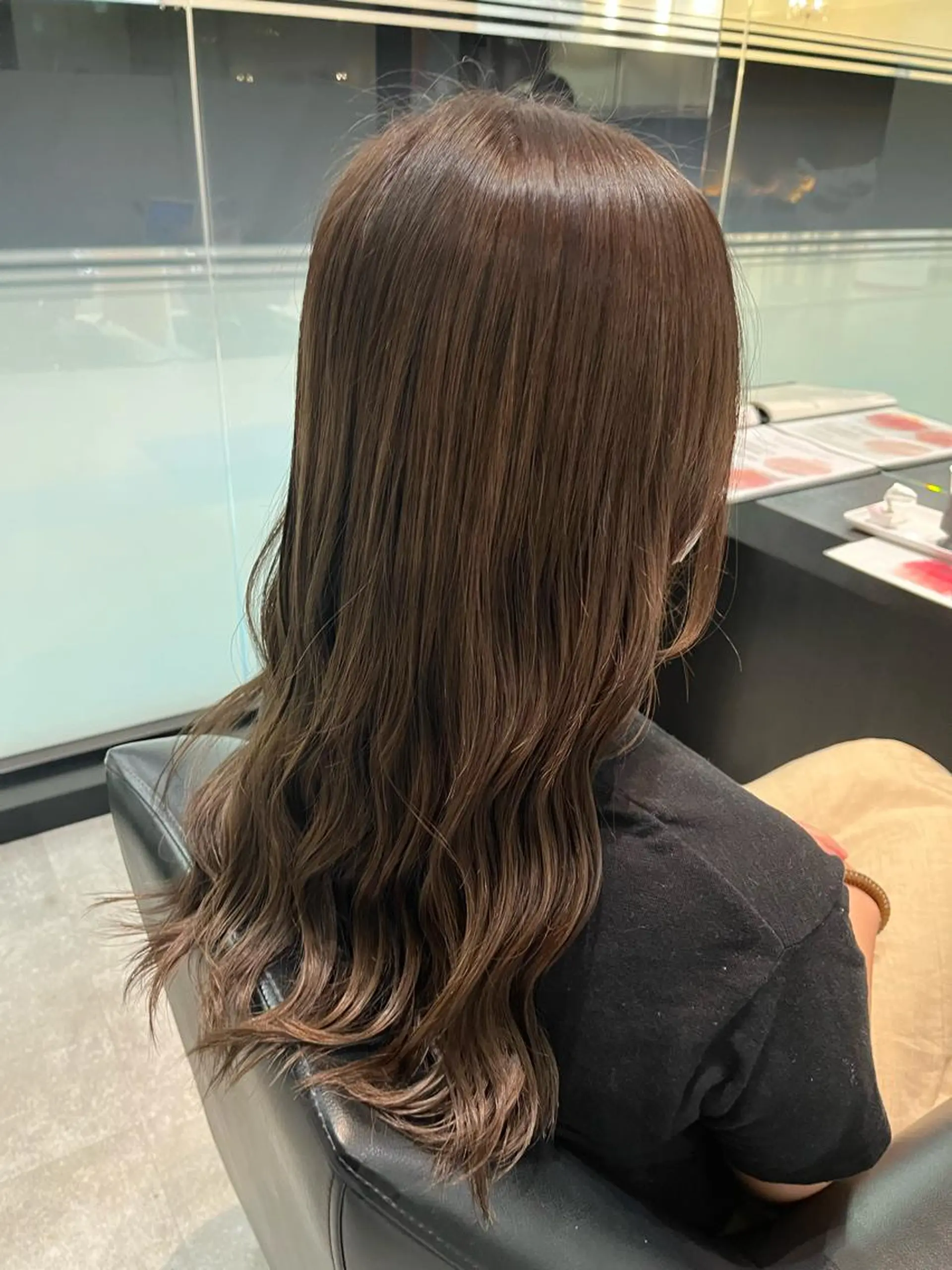 ミディアム カラー ブラウンカラー ダブルカラー イルミナカラー ナチュラルブラウン AVANCEアリオ鳳店所属・玉城 和磨のヘアスタイル