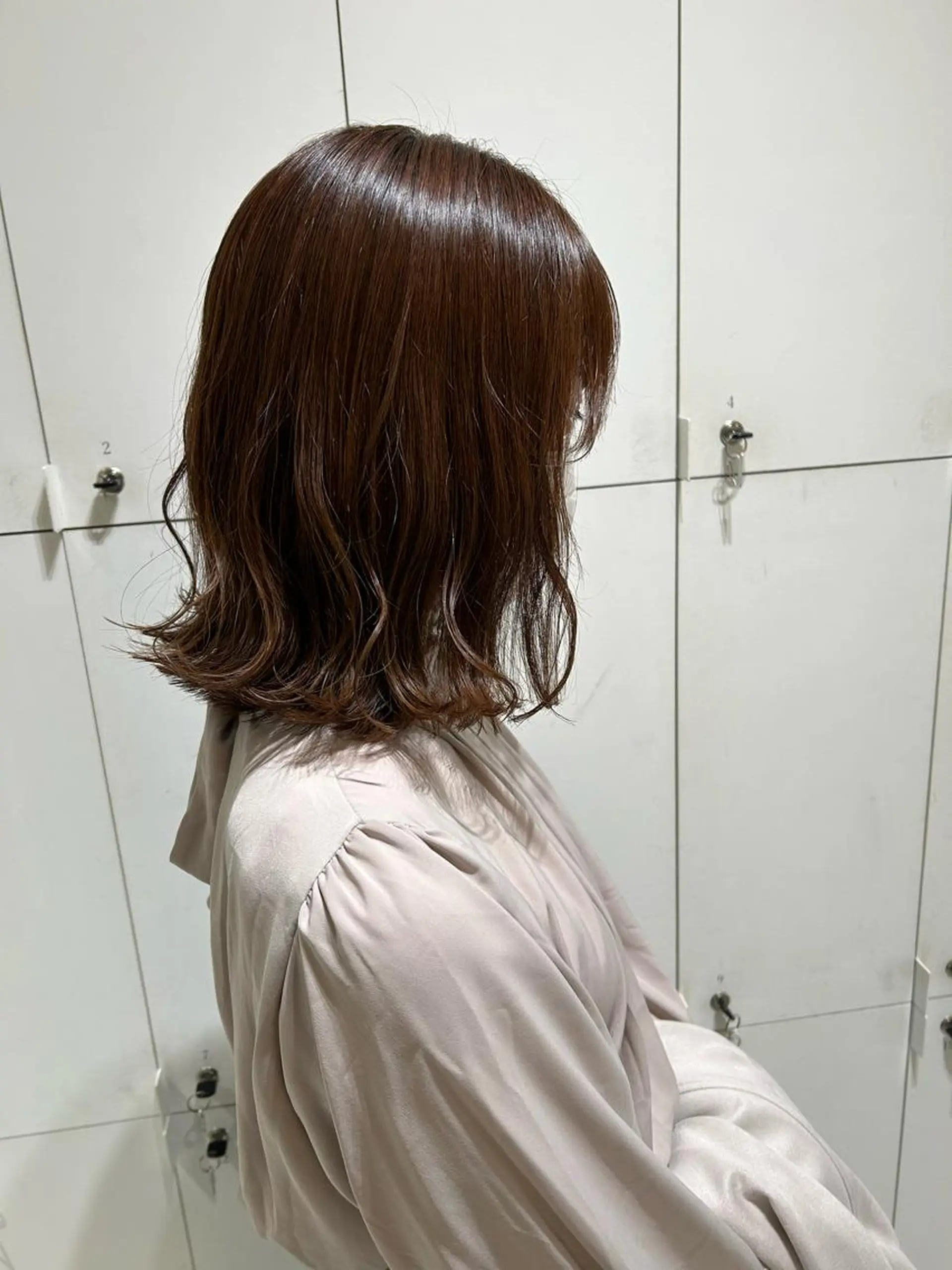 ミディアム カラー ラベンダーカラー カット ヘアカラー トリートメント 透明感カラー🫧 nanohaのヘアスタイル