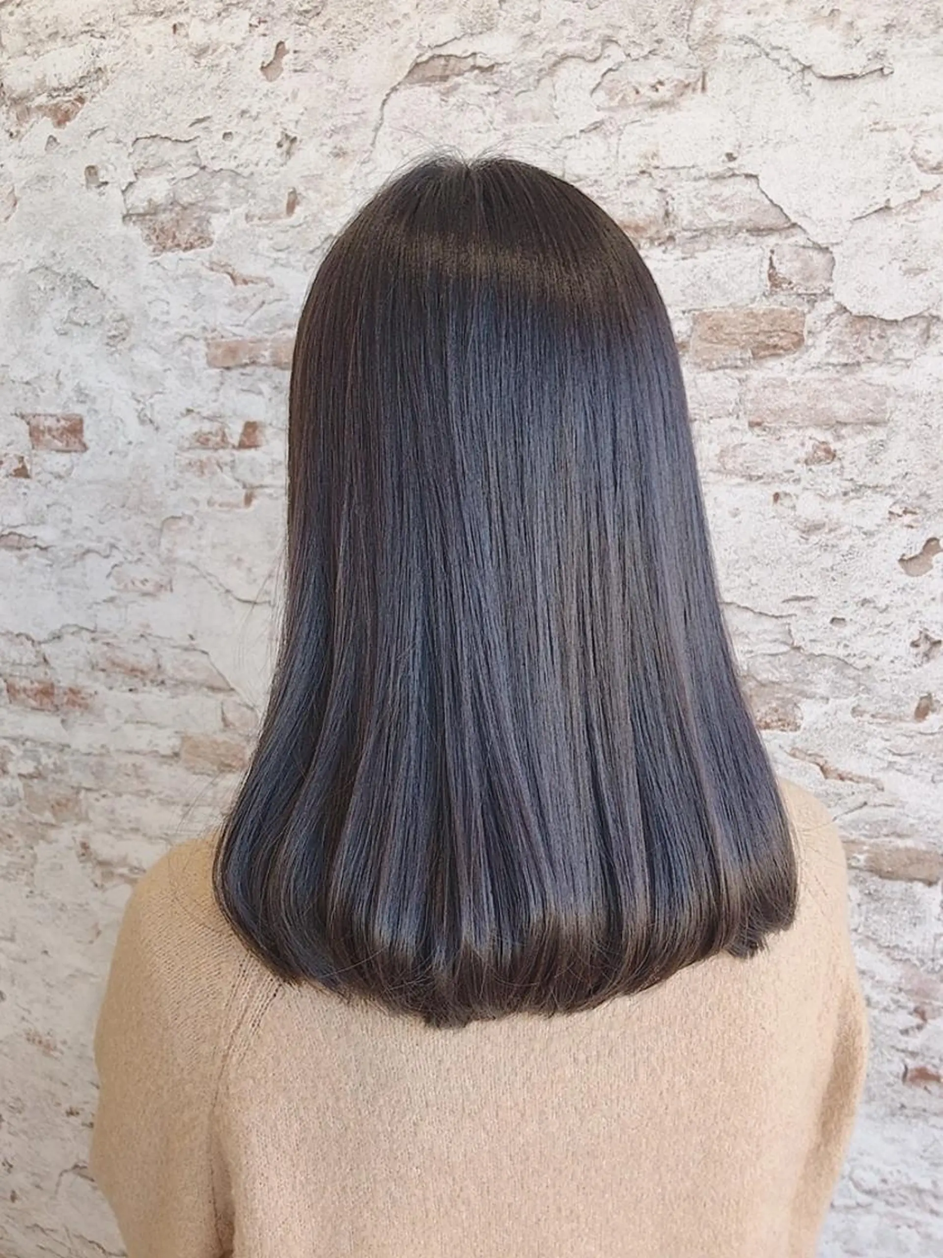 セミロング カラー 當間 大知のヘアスタイル