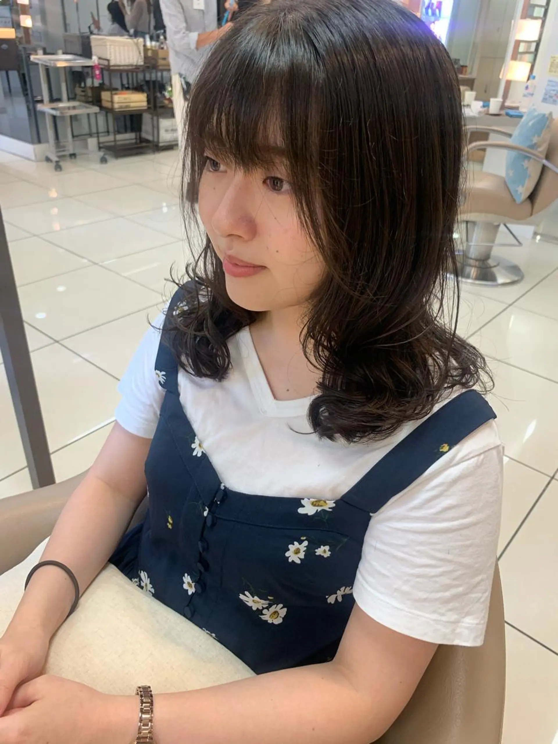 ミディアム パーマ ママ美容師まつげ 🤍まき🤍のマツエク・マツパデザイン